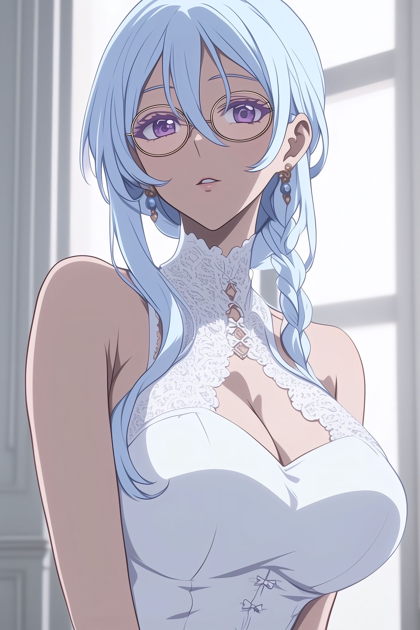 眼镜 御姐 aigc 好图分享 壁纸 情绪,第1张