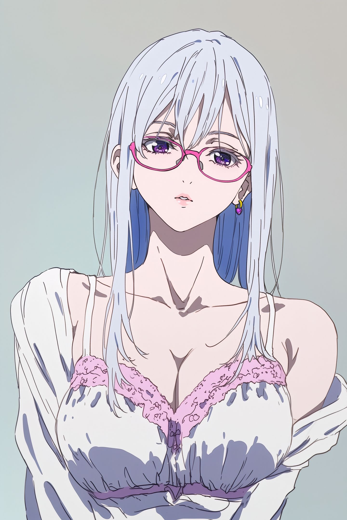 眼镜 御姐 aigc 好图分享 壁纸 情绪,第2张