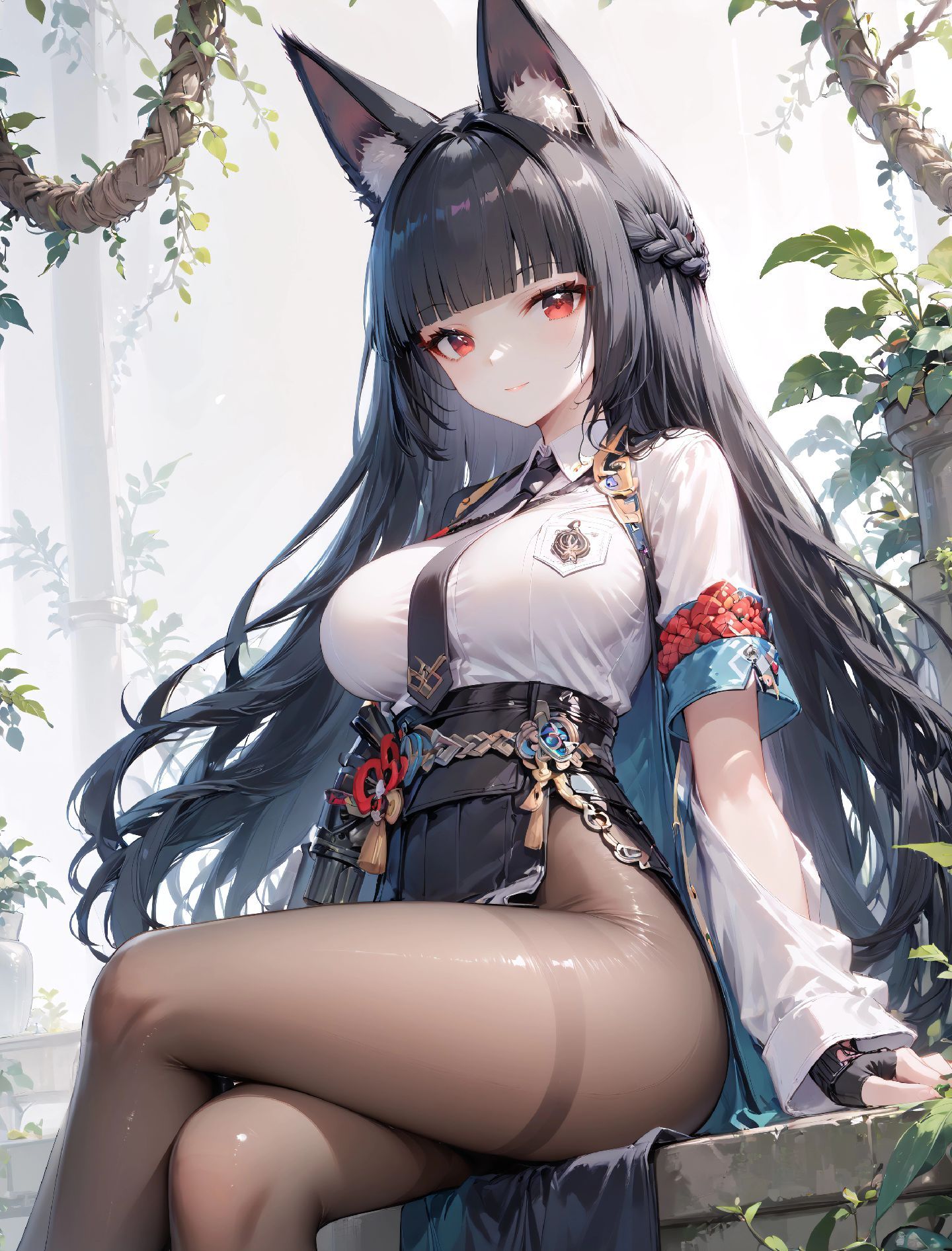 二次元美图【绝区零 星见雅】黑丝 丝袜 游戏角色手机壁纸,第1张