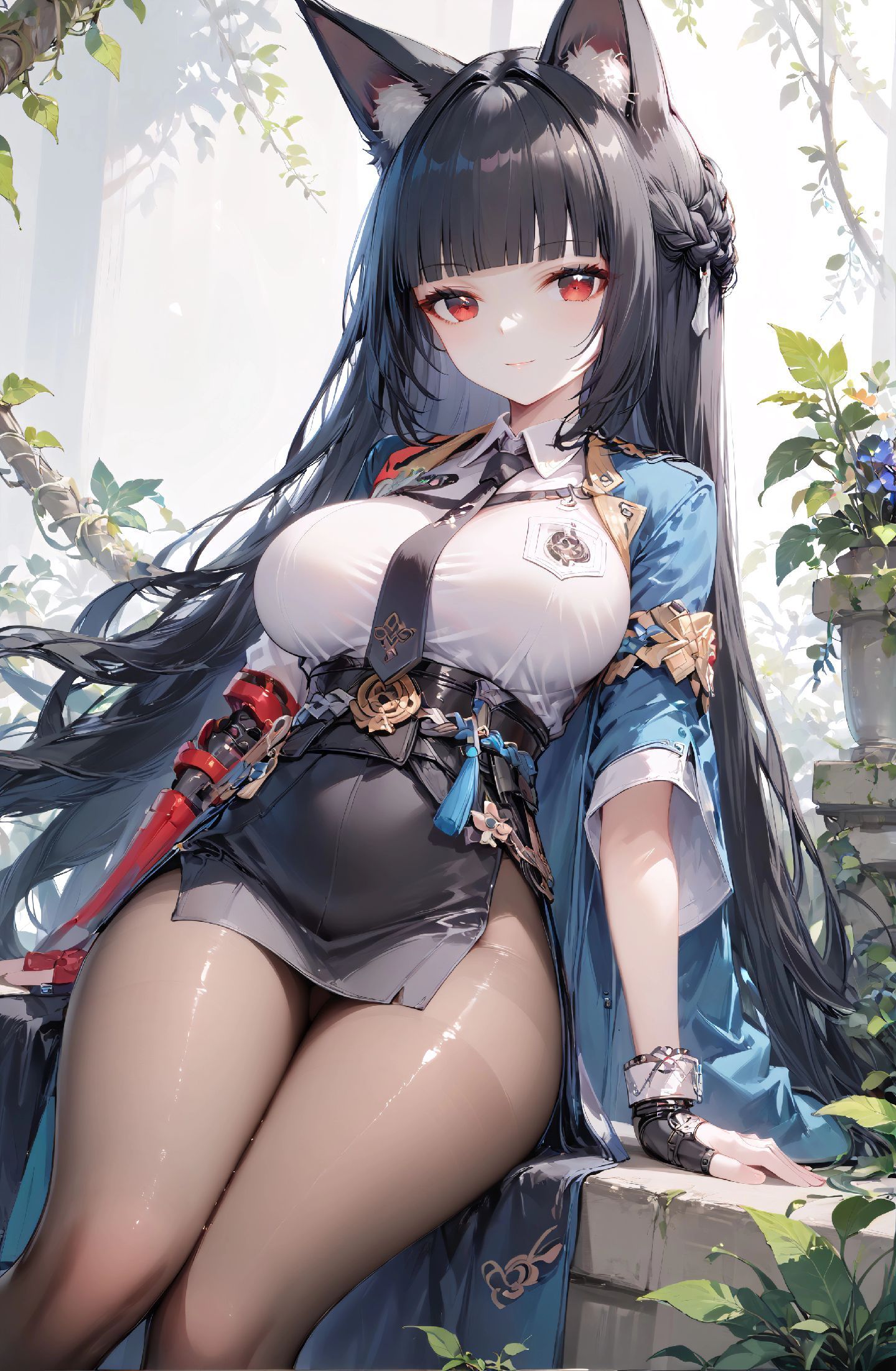 二次元美图【绝区零 星见雅】黑丝 丝袜 游戏角色手机壁纸,第4张