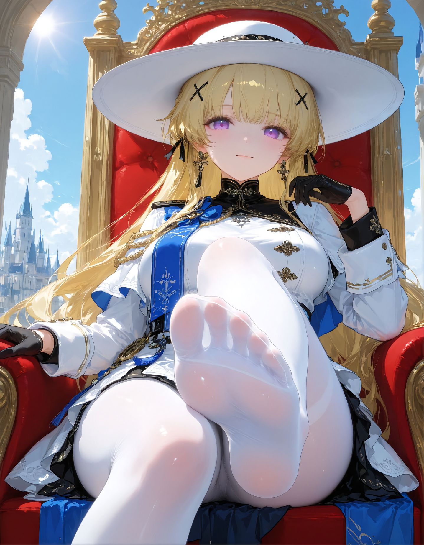 【鸣潮 菲比】二次元少女 白丝 美腿 丝袜,第3张