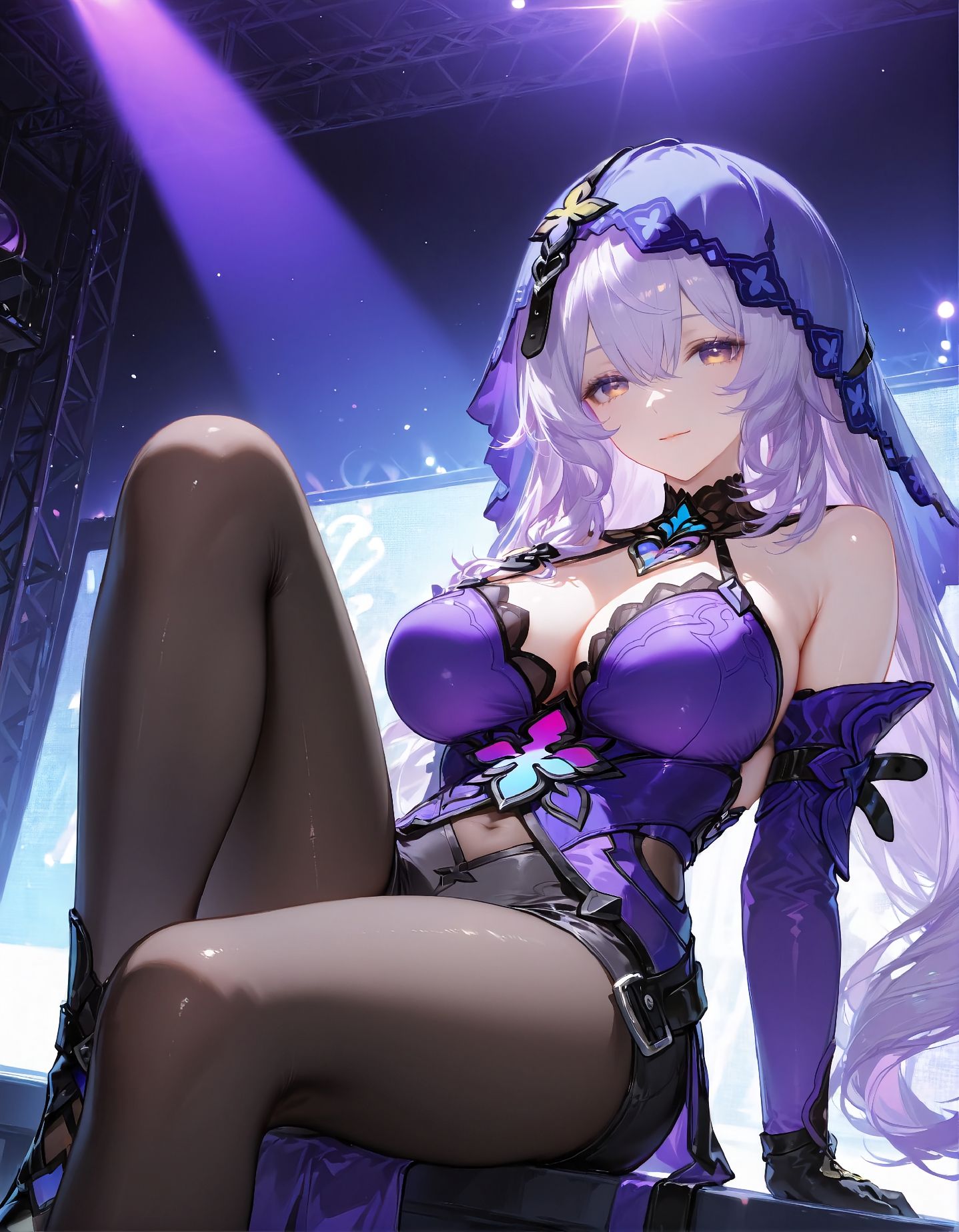 二次元美图【崩坏星穹铁道 黑天鹅】黑丝美腿 丝袜 舞台,第3张