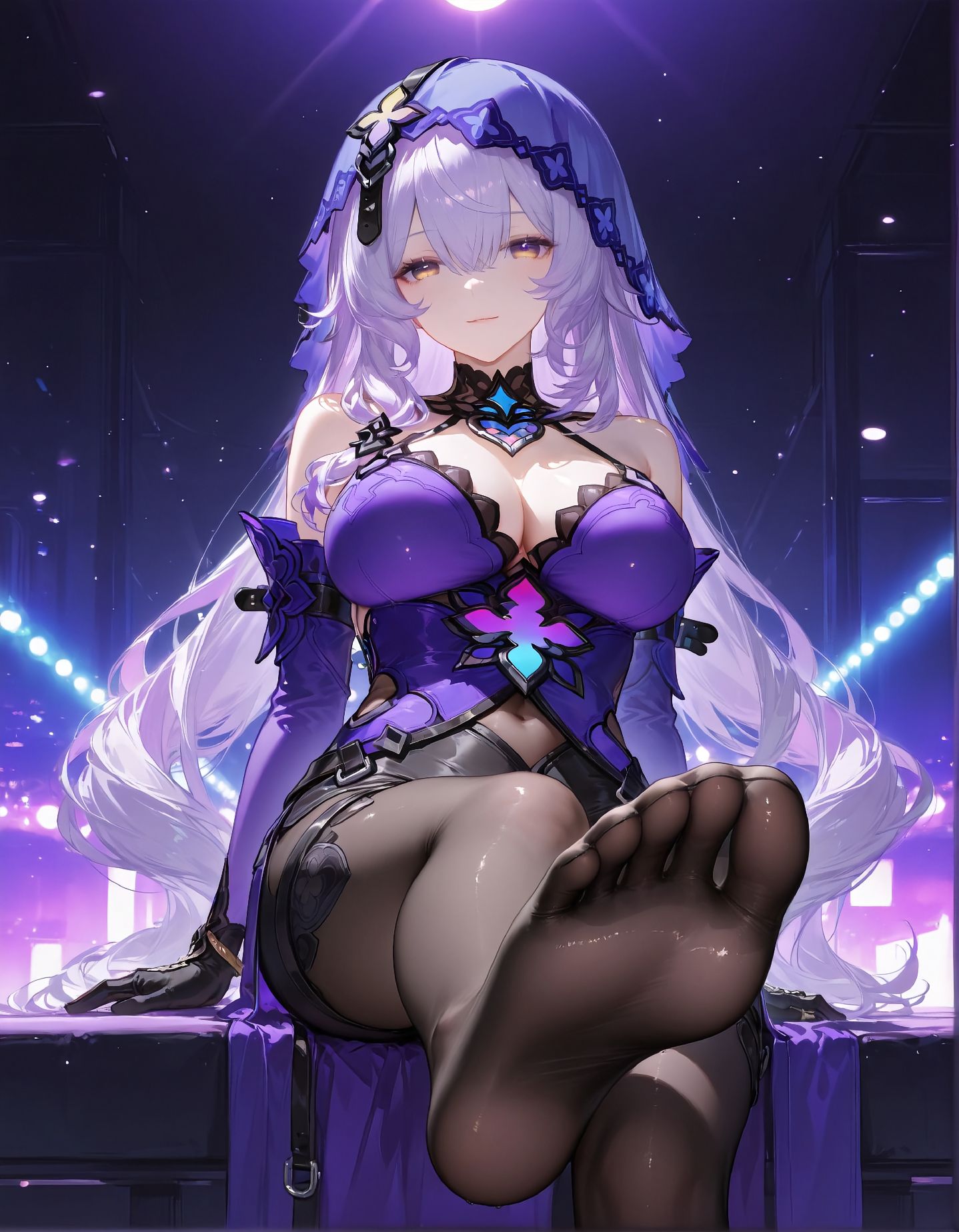 二次元美图【崩坏星穹铁道 黑天鹅】黑丝美腿 丝袜 舞台,第2张