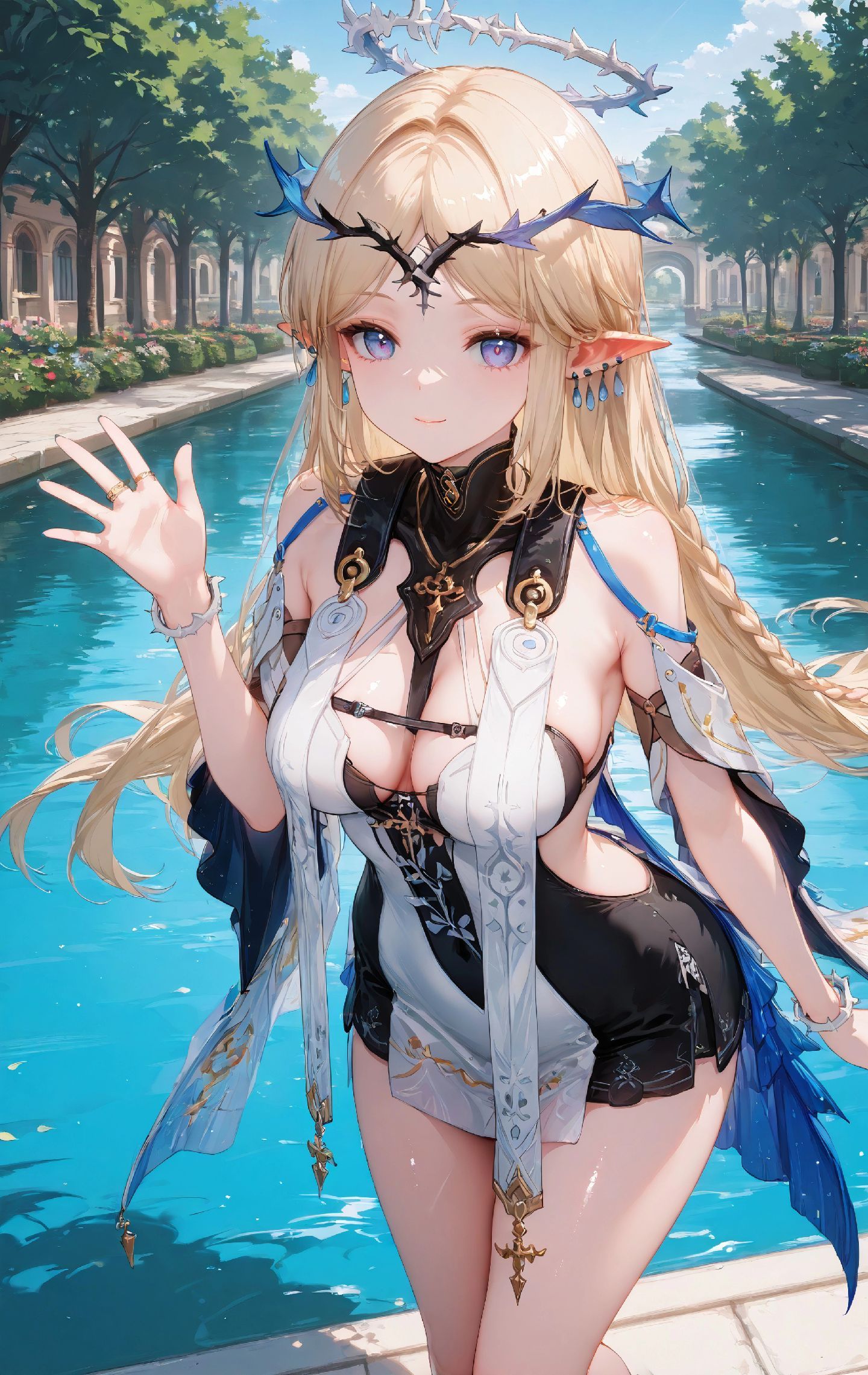 【鸣潮 卡提希娅】泳池 可爱 游戏壁纸大全,第1张