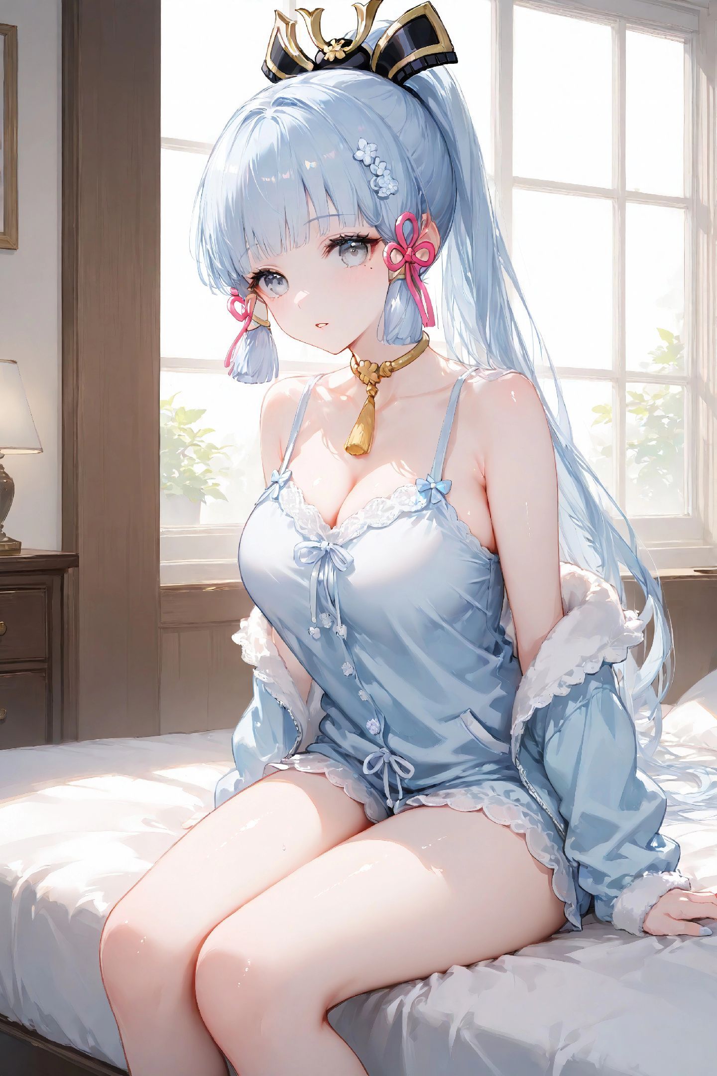 【原神 神里绫华】二次元少女 睡衣 可爱,第1张