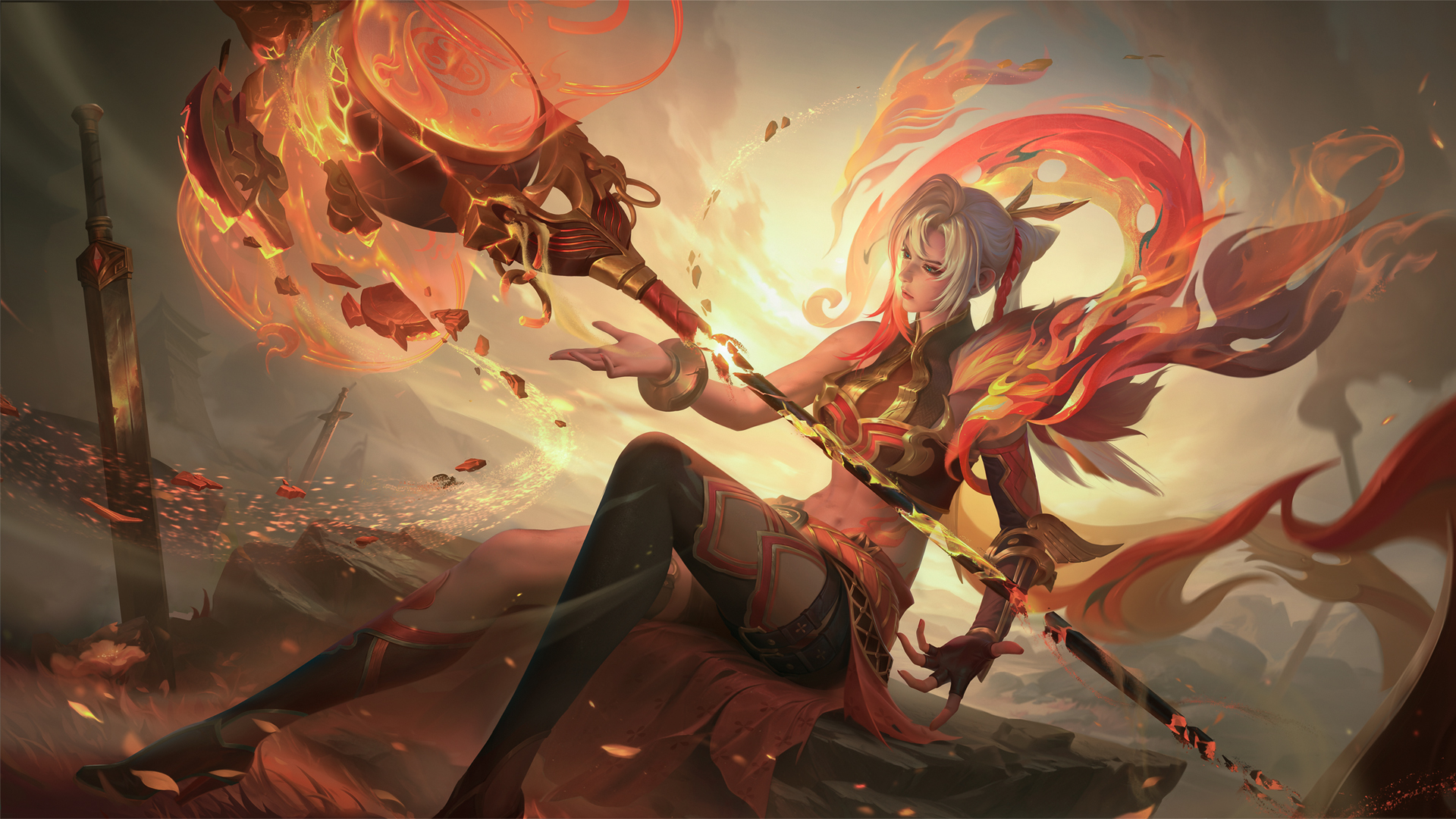 钟无艳 戍鼓铭心 王者荣耀高清壁纸,第1张