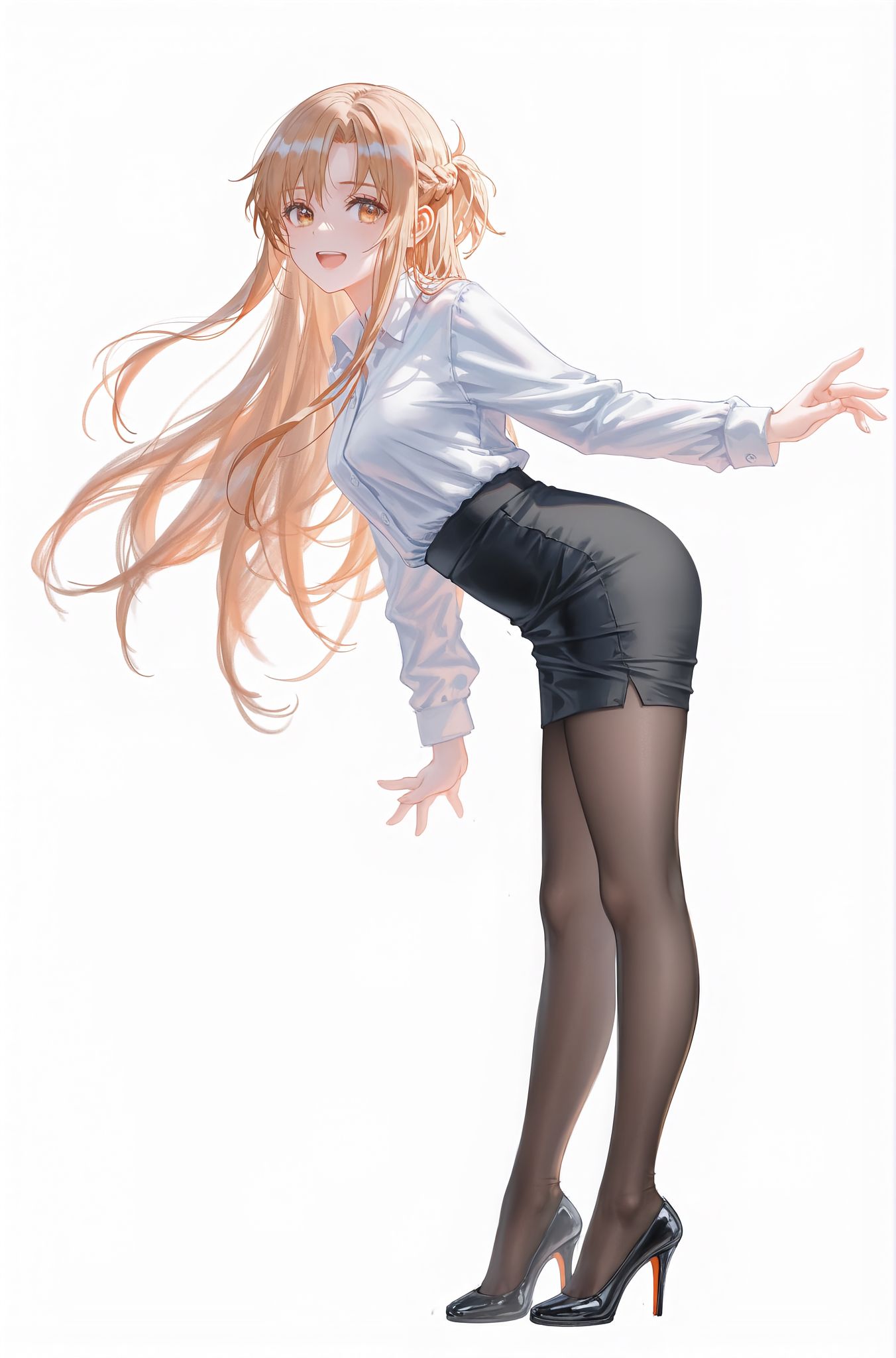 换装亚丝娜 立绘 二次元少女 刀剑神域 AI绘画,第3张