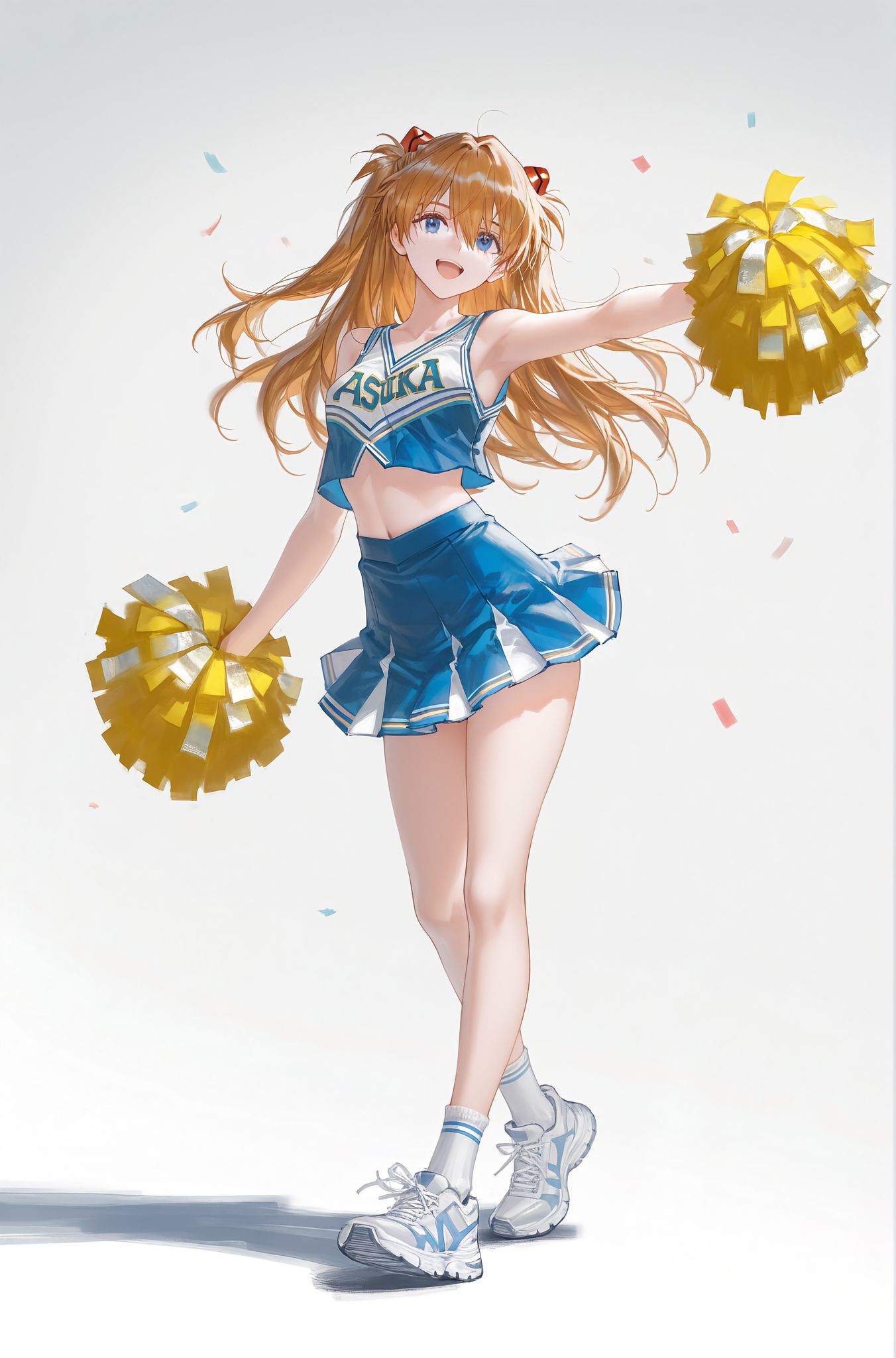 变装的明日香 新世纪福音战士 立绘 二次元少女 AI绘画,第6张