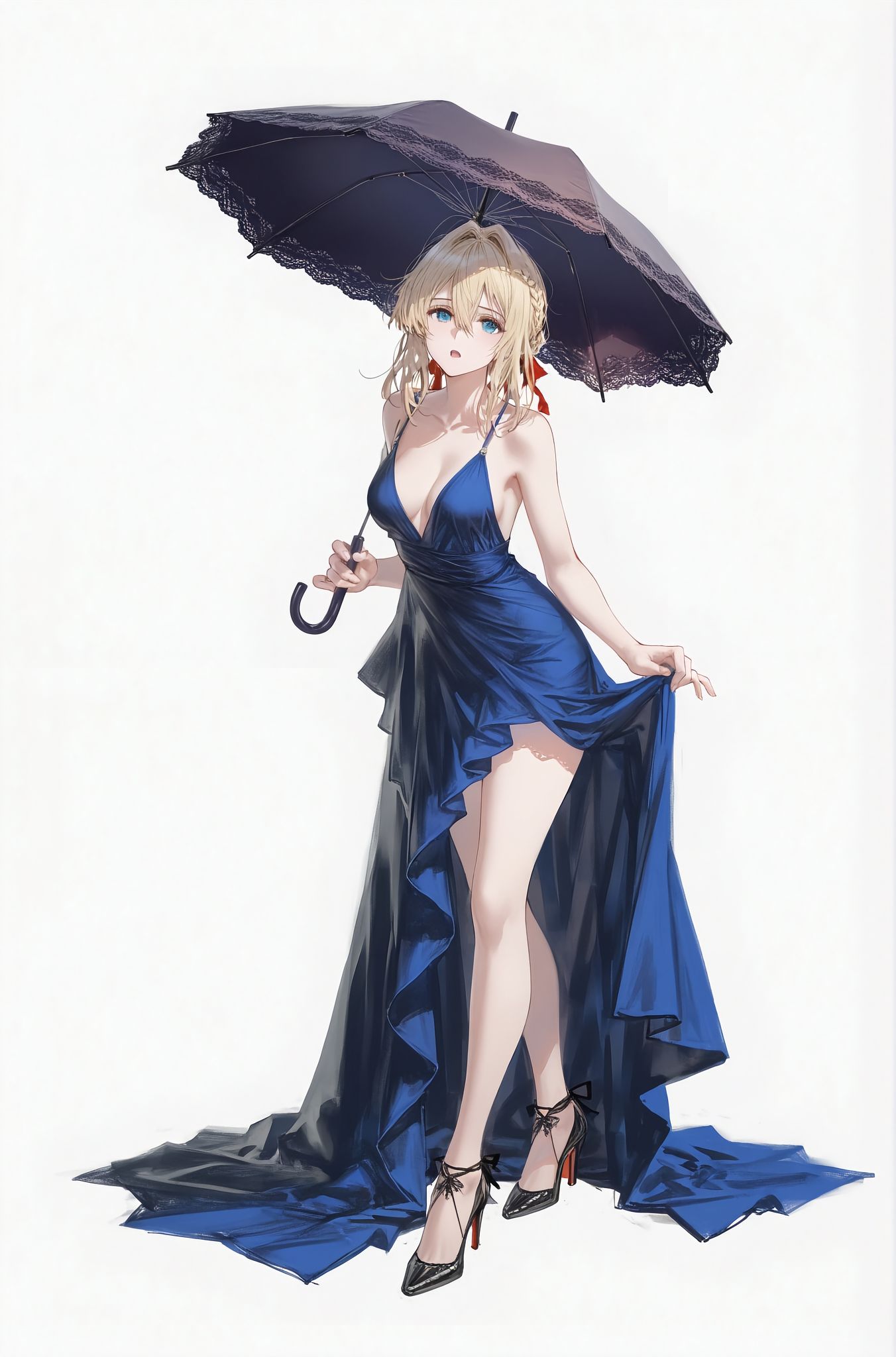 换装薇尔莉特 好看 紫罗兰永恒花园 立绘 二次元少女 AI绘画,第3张