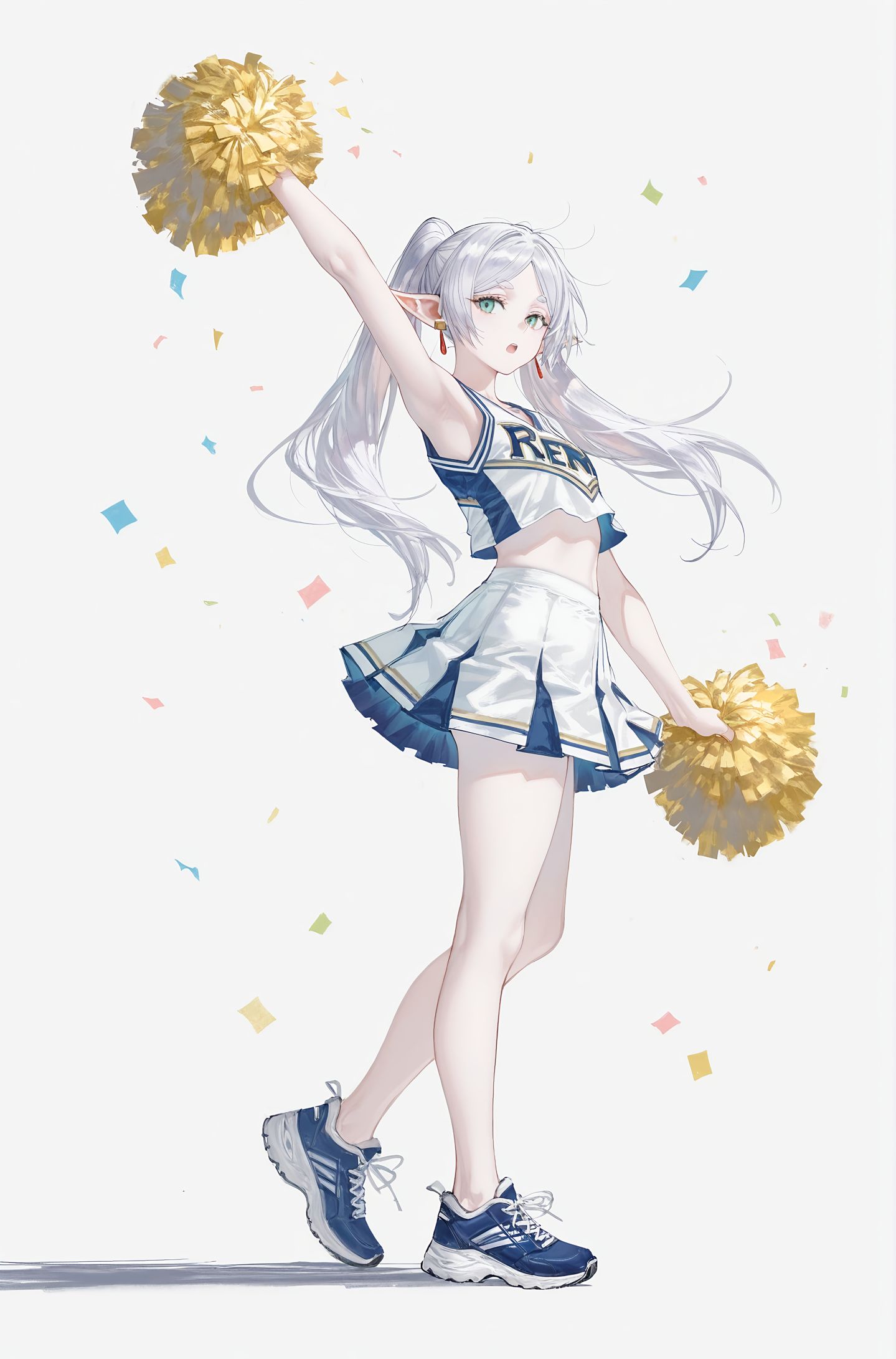 变装芙莉莲 AI绘画 二次元 立绘,第1张