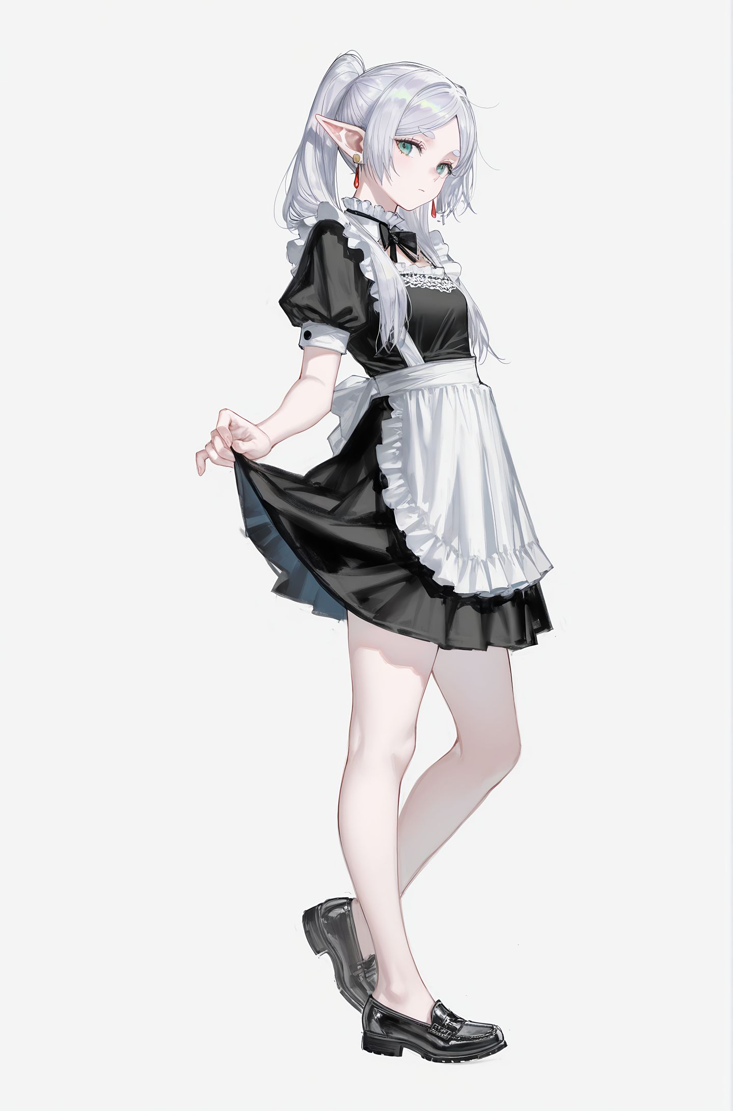 变装芙莉莲 AI绘画 二次元 立绘,第5张