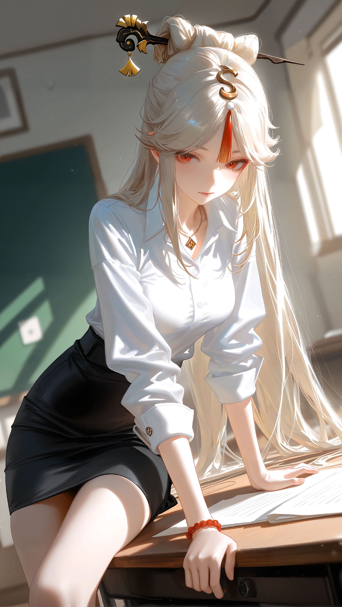 原神之办公室 原神 甘雨 凝光 心海 丝柯克,第4张