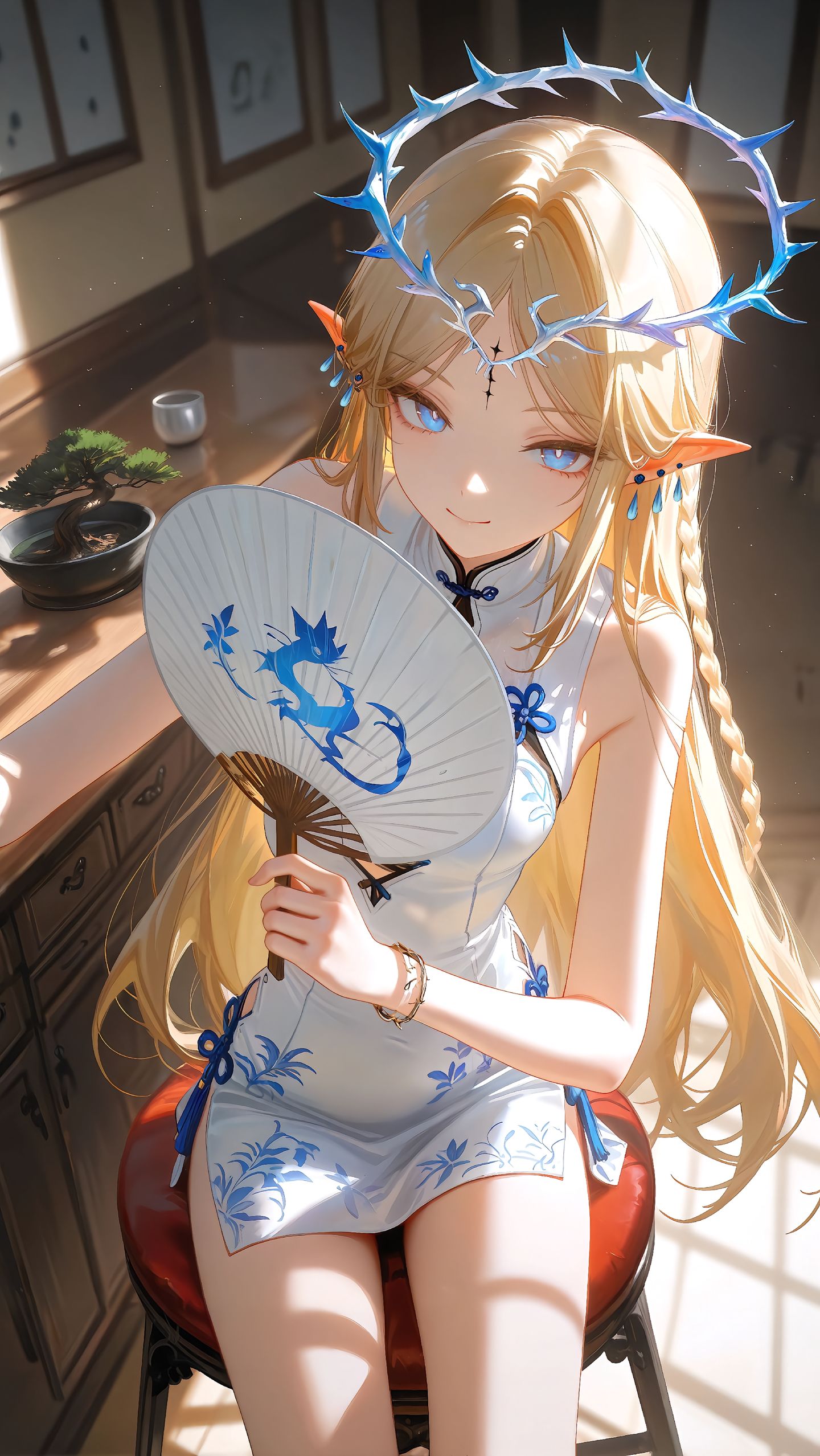 鸣潮角色穿上旗袍后~ 卡提希娅 坎特蕾拉 守岸人 尤诺,第2张