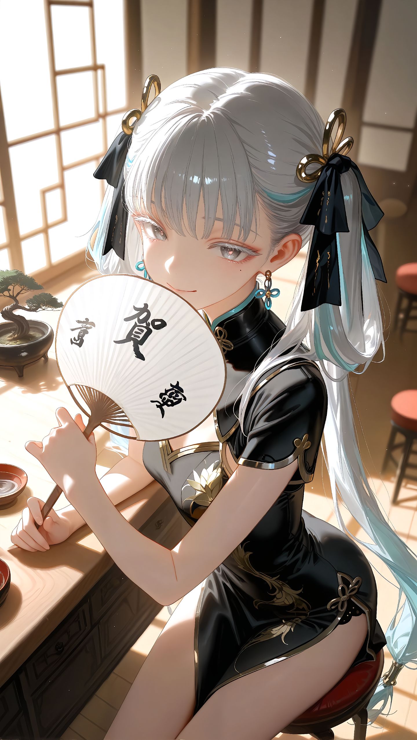 鸣潮角色穿上旗袍后~ 卡提希娅 坎特蕾拉 守岸人 尤诺,第4张