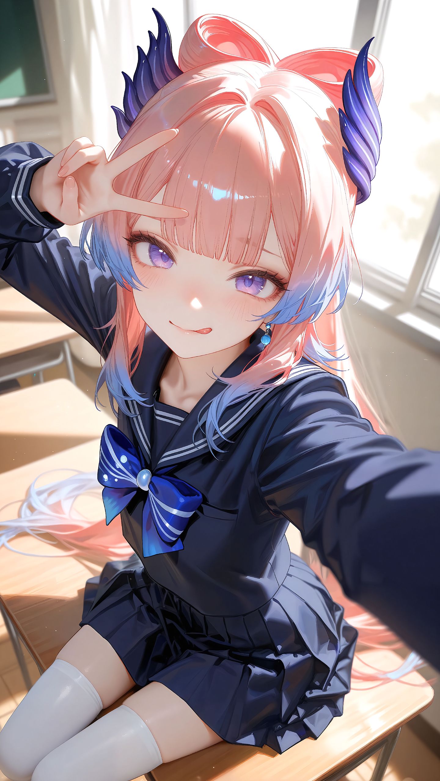 原神之高中生？八重神子 雷电将军 神里绫华 胡桃,第2张