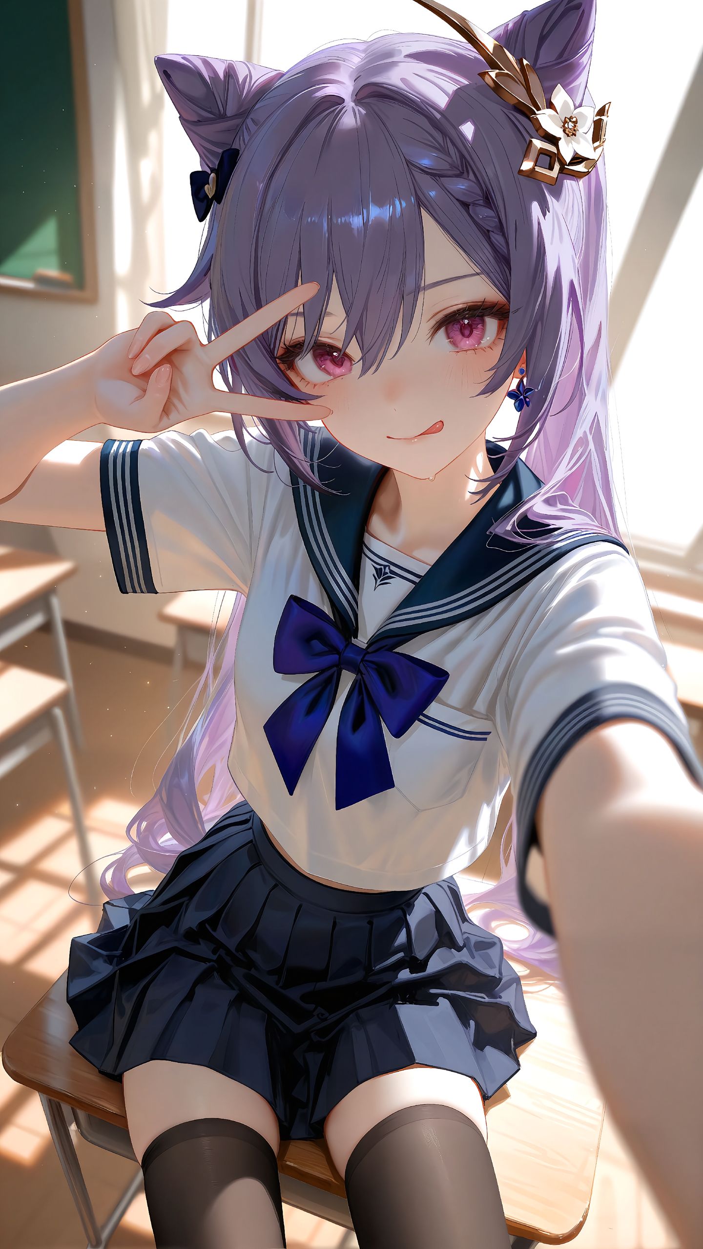 原神之高中生？八重神子 雷电将军 神里绫华 胡桃,第6张