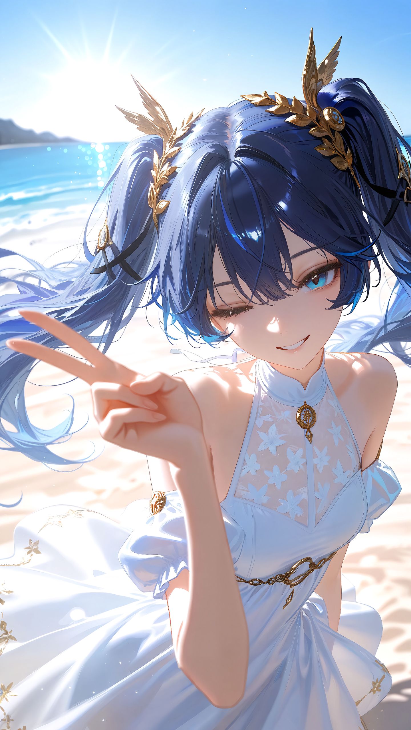 开始热起来了，一起的去海边玩吧 鸣潮 卡提希娅 今汐 尤诺 珂莱塔,第3张