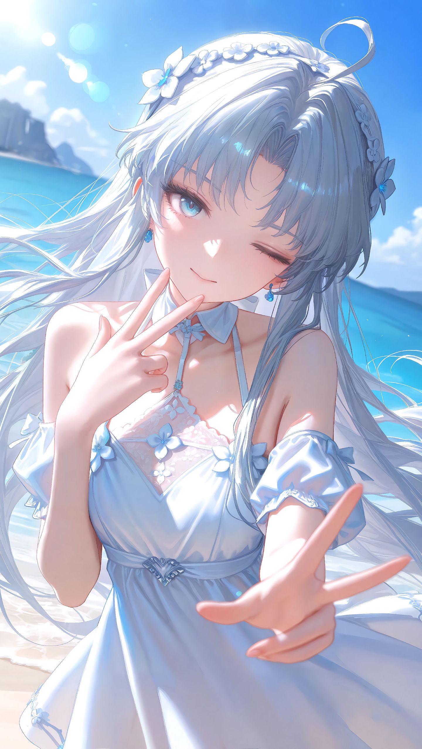 开始热起来了，一起的去海边玩吧 鸣潮 卡提希娅 今汐 尤诺 珂莱塔,第5张