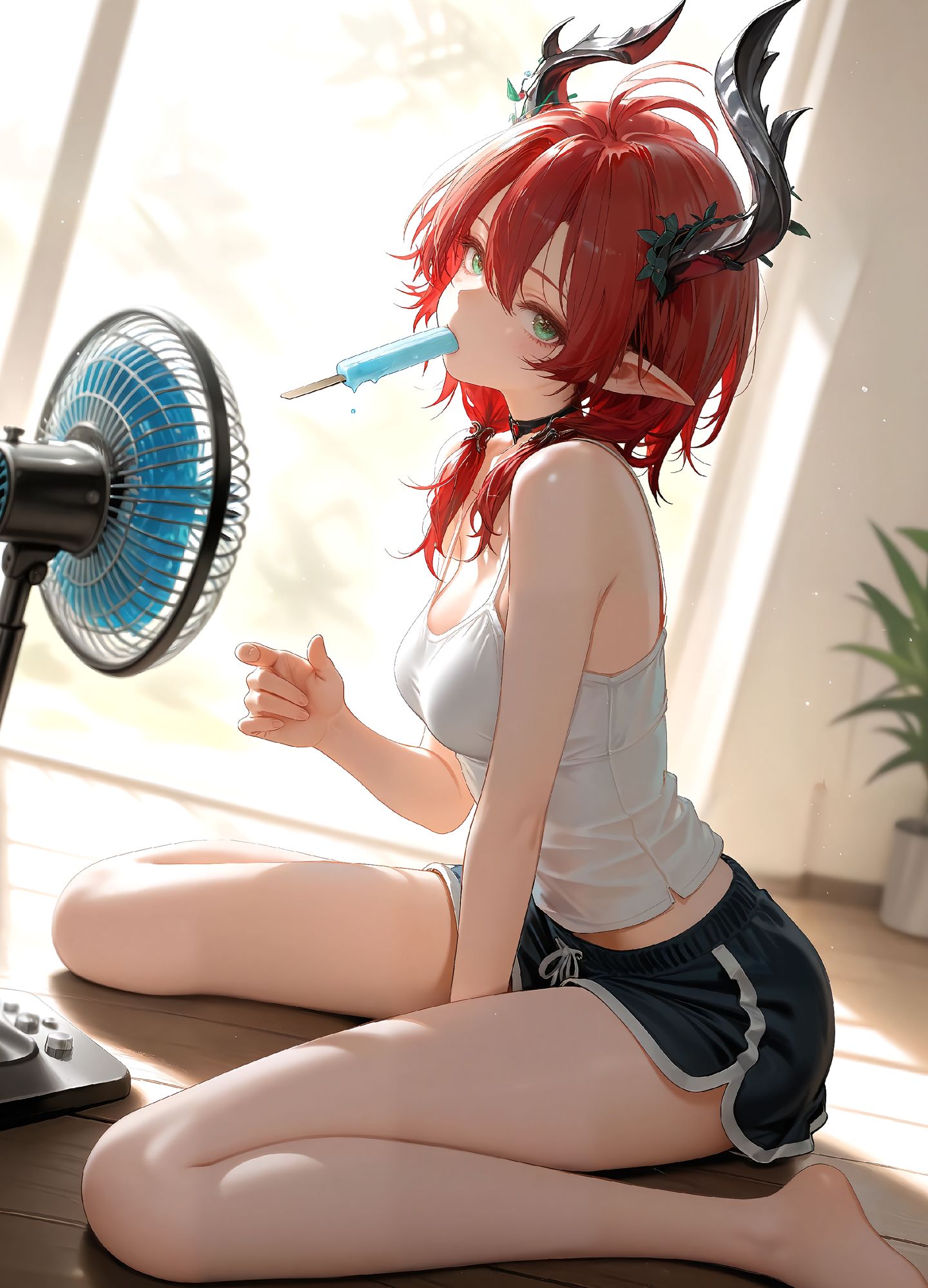 一起吹风扇吃雪糕吧！鸣潮 弗洛洛 椿 珂莱塔 卡提希娅,第6张