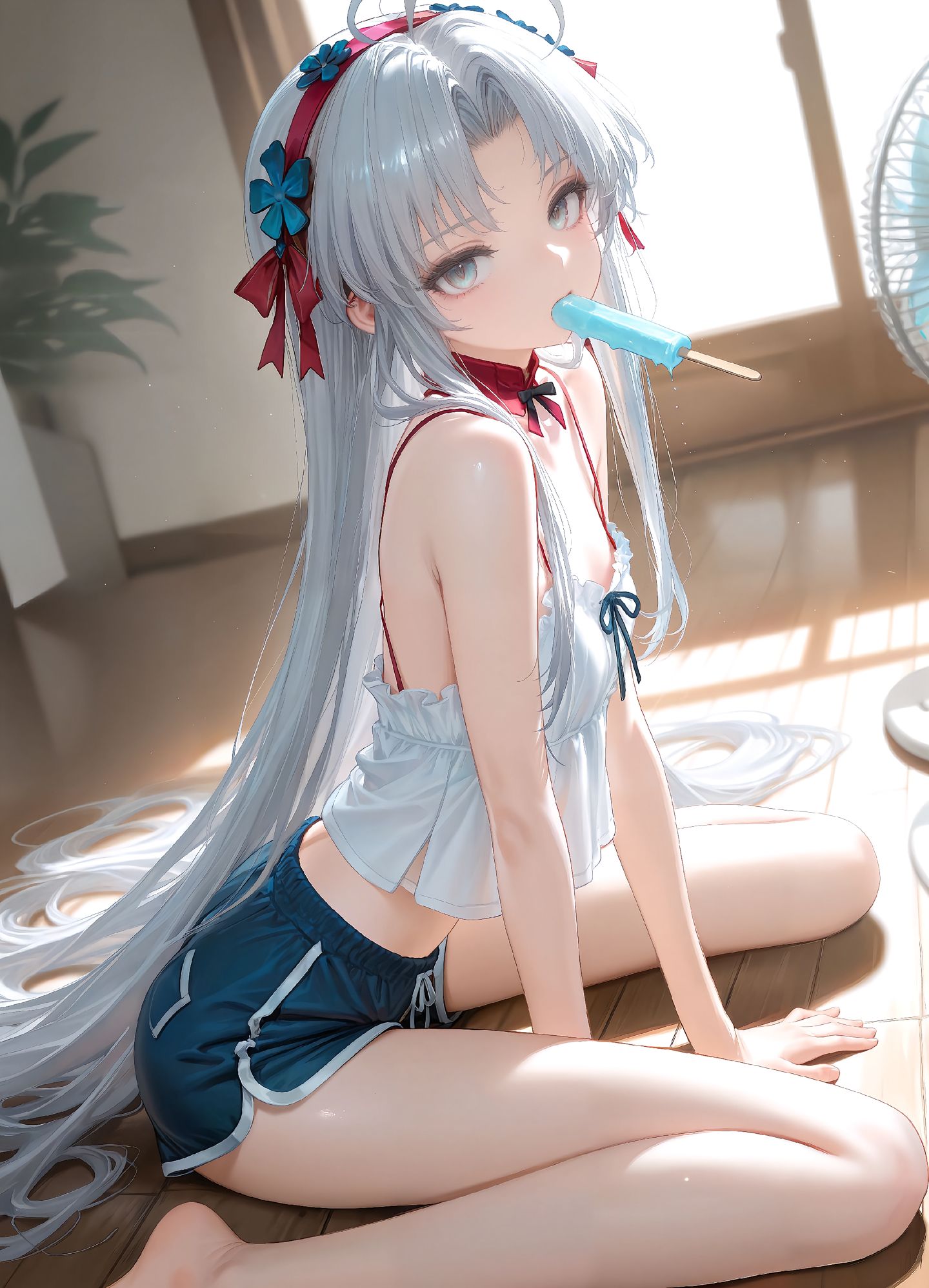 一起吹风扇吃雪糕吧！鸣潮 弗洛洛 椿 珂莱塔 卡提希娅,第4张