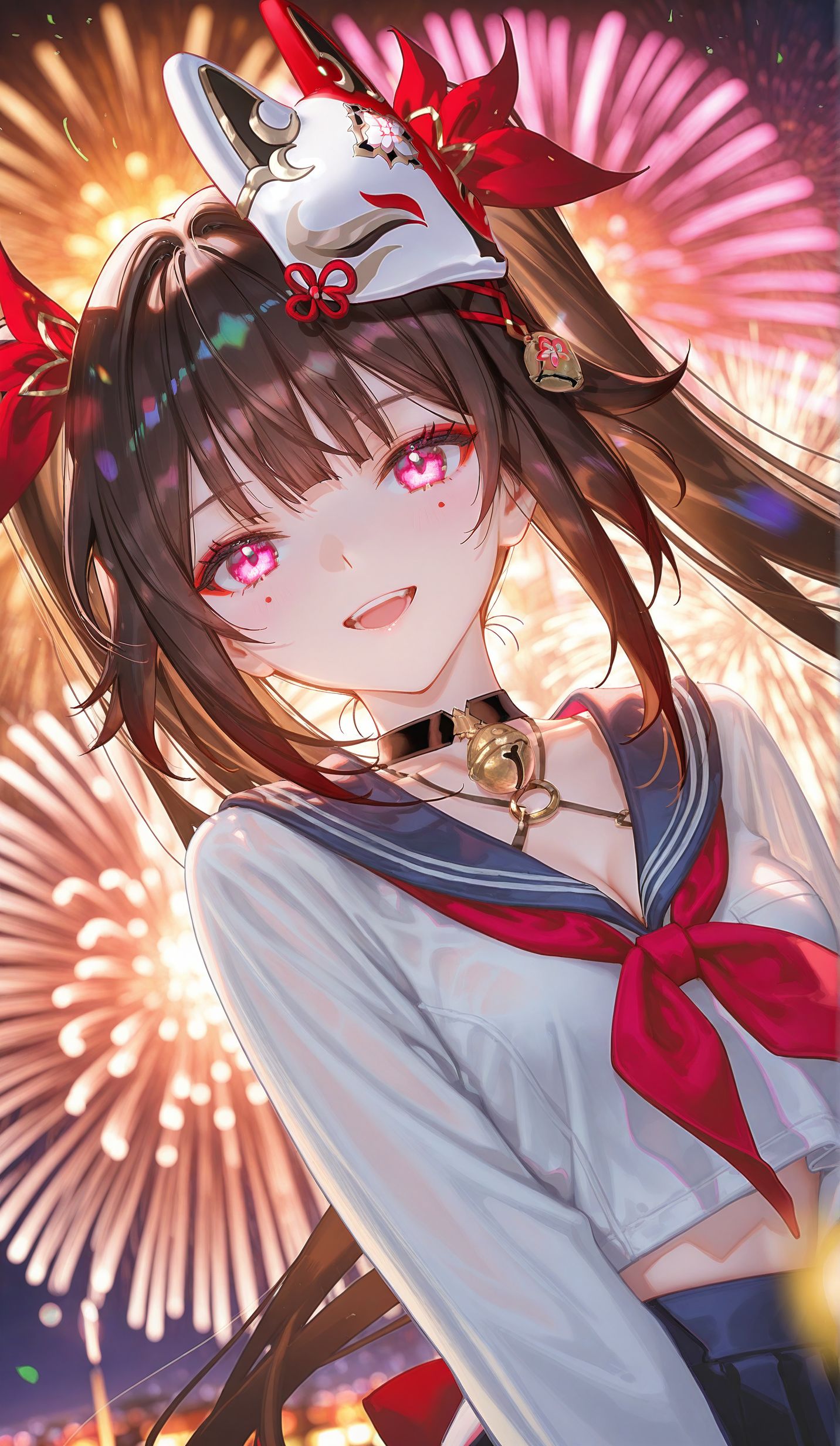 花火水手服 崩坏星穹铁道 ai二次元壁纸 烟花,第3张