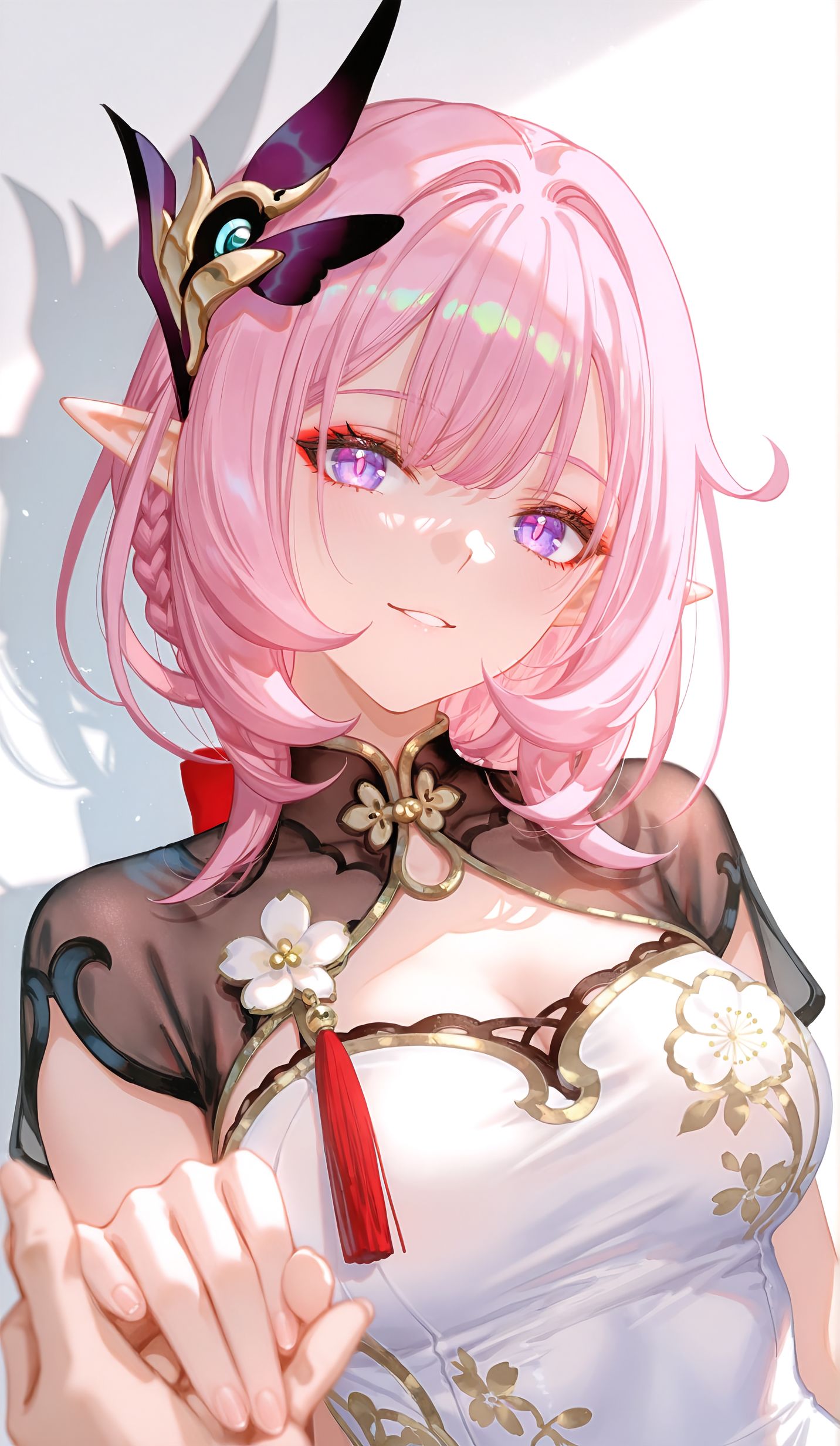 爱莉希雅旗袍 二次元少女 全屏高清壁纸 ai绘画,第5张