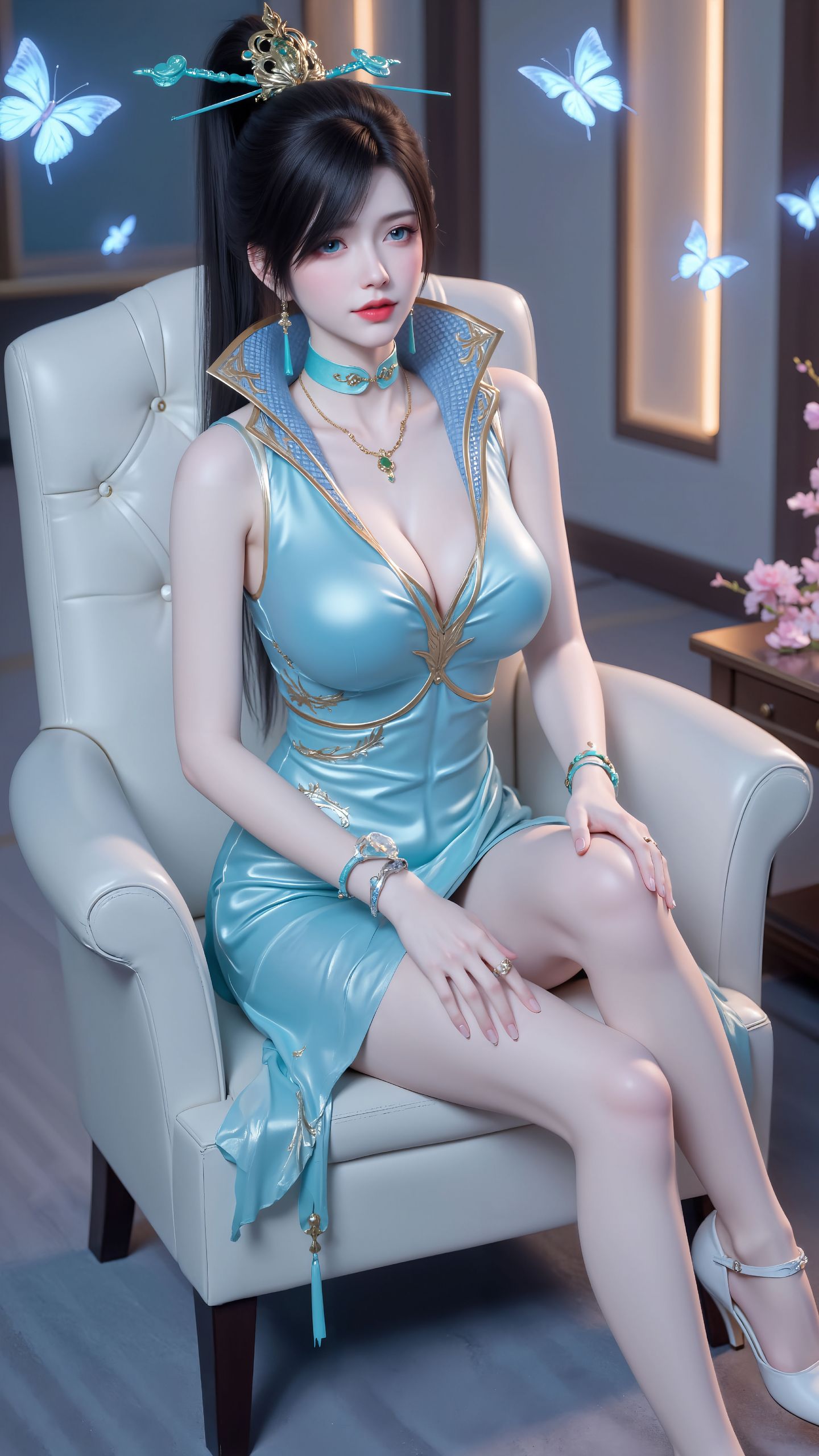 斗破苍穹 青鳞 大长腿 完美身材 职业装,第10张