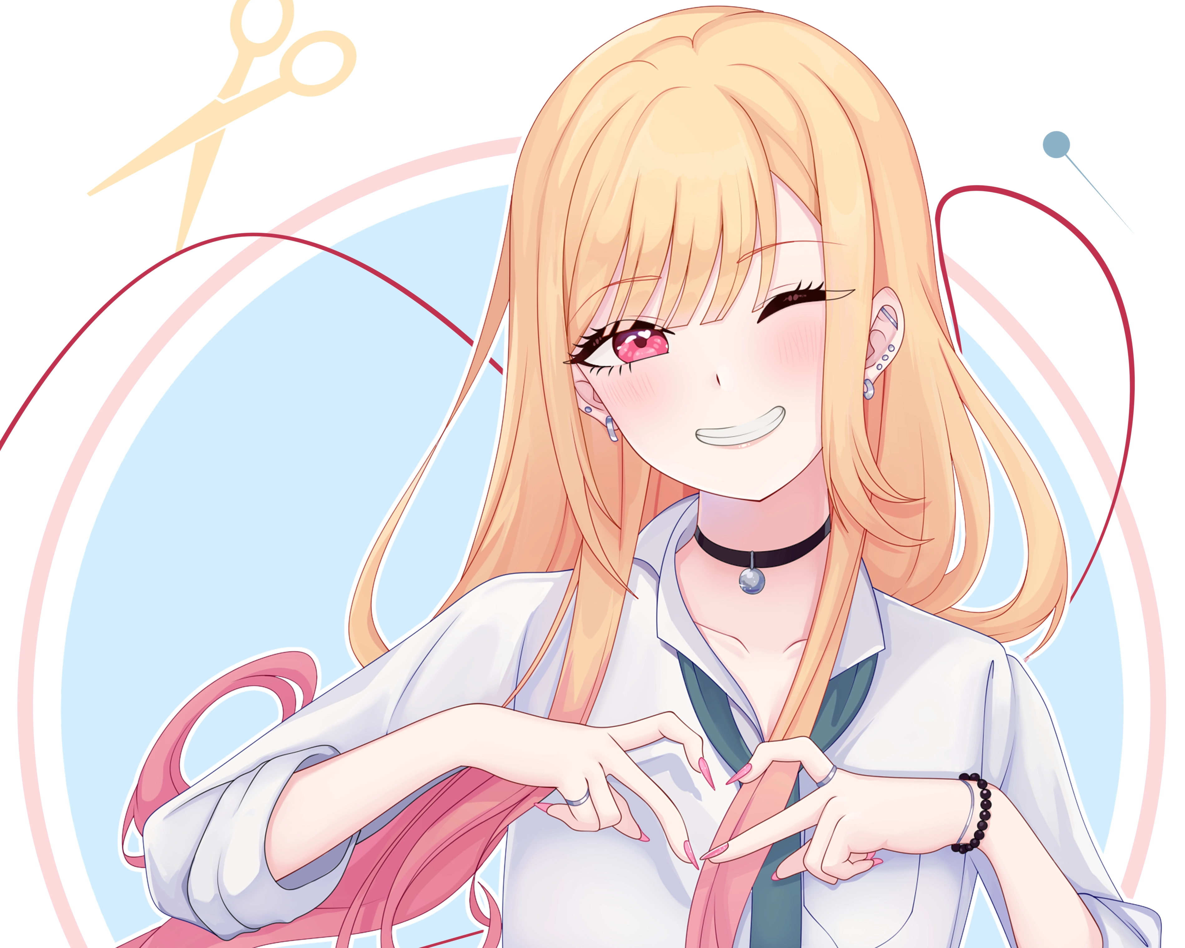 动画 二次元 日漫超高清ipad平板电脑桌面壁纸 喜多川海梦,第1张