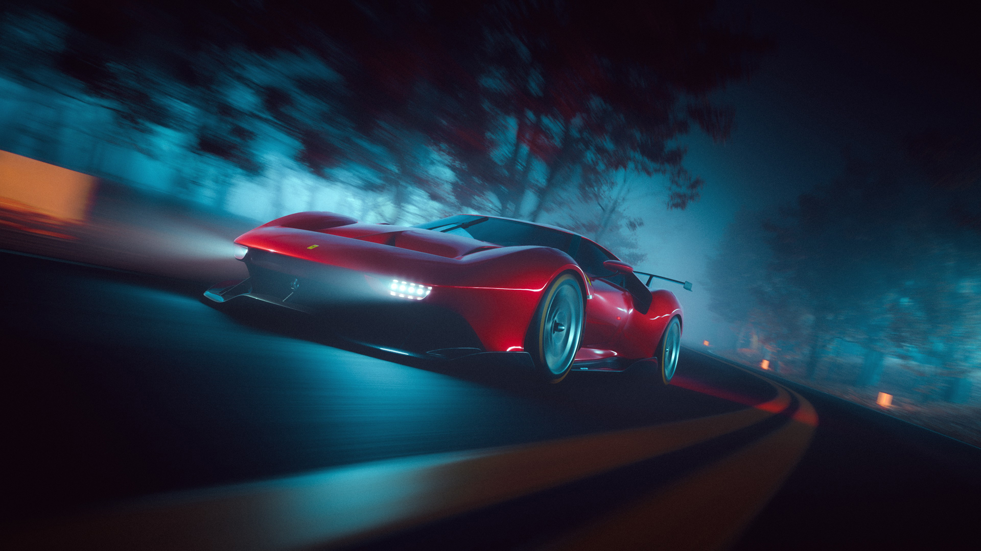 法拉利 Ferrari P80C 电脑壁纸,第1张
