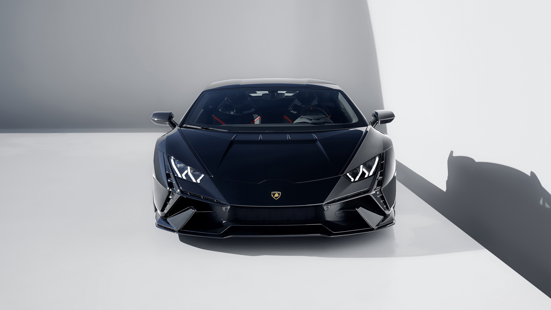 兰博基尼Novitec Huracán Tecnica 黑色跑车壁纸,第1张