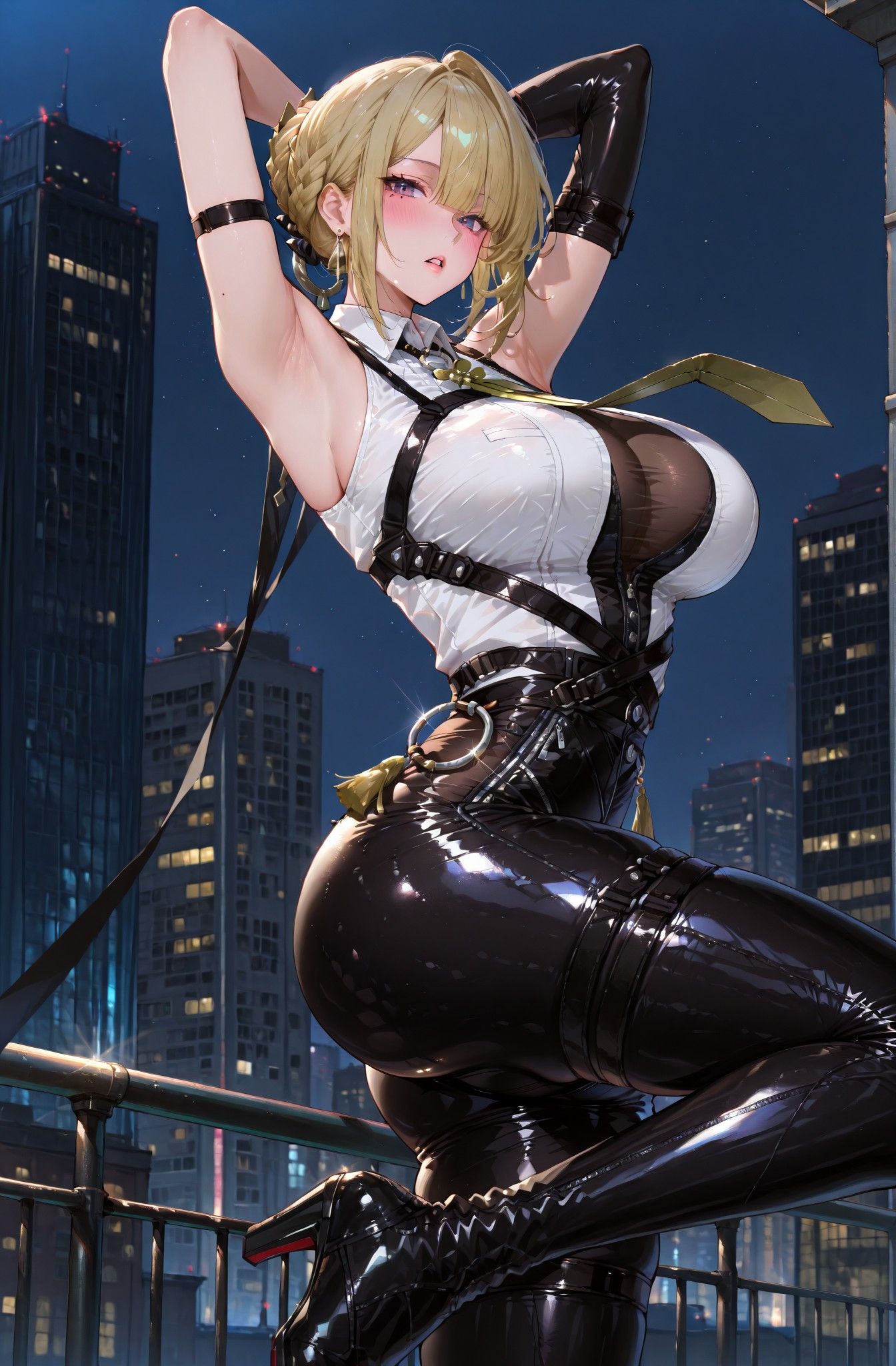 二元次游戏美女角色 绝区零 伊芙琳 皮裤,第1张