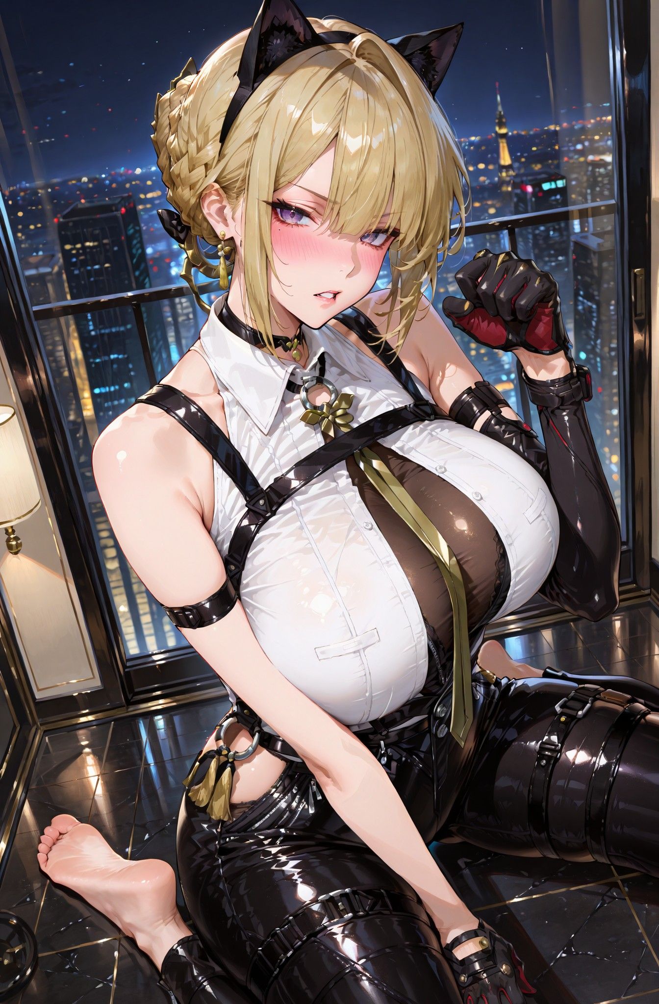 二元次游戏美女角色 绝区零 伊芙琳 皮裤,第3张