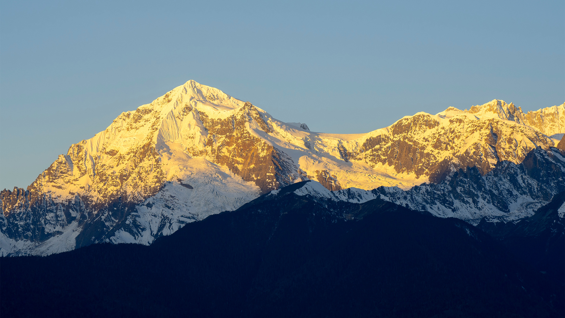 日照金山壁纸电脑桌面,第1张