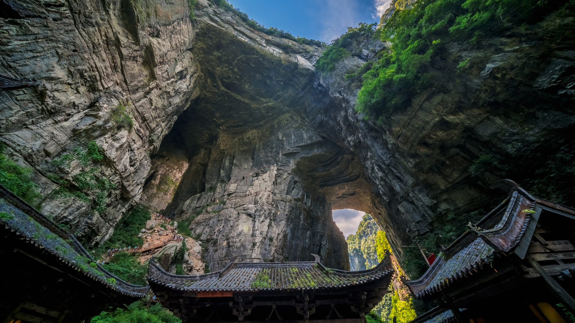 天生三桥风景桌面壁纸,第1张