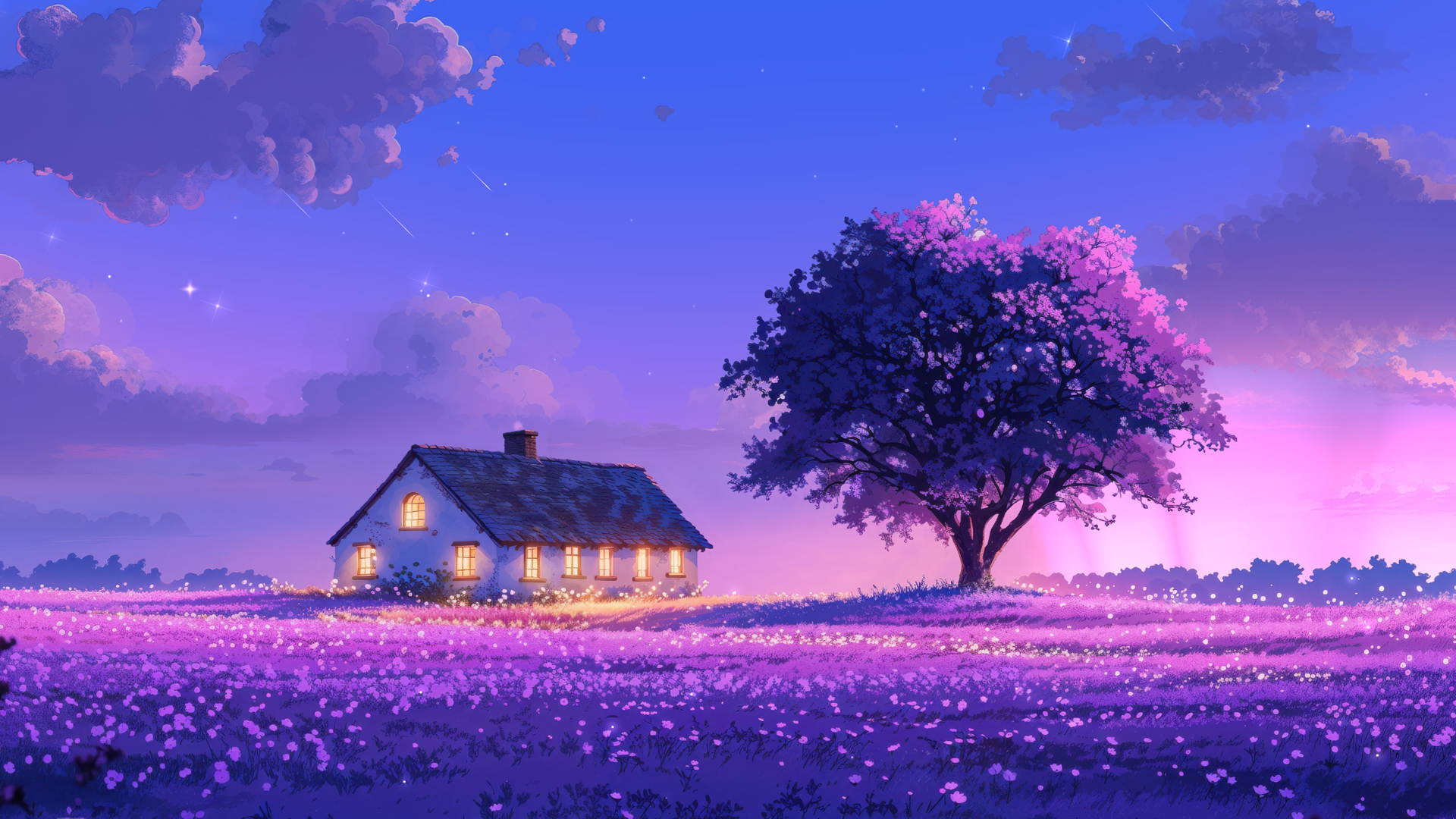 梦想之屋唯美风景桌面壁纸,第1张