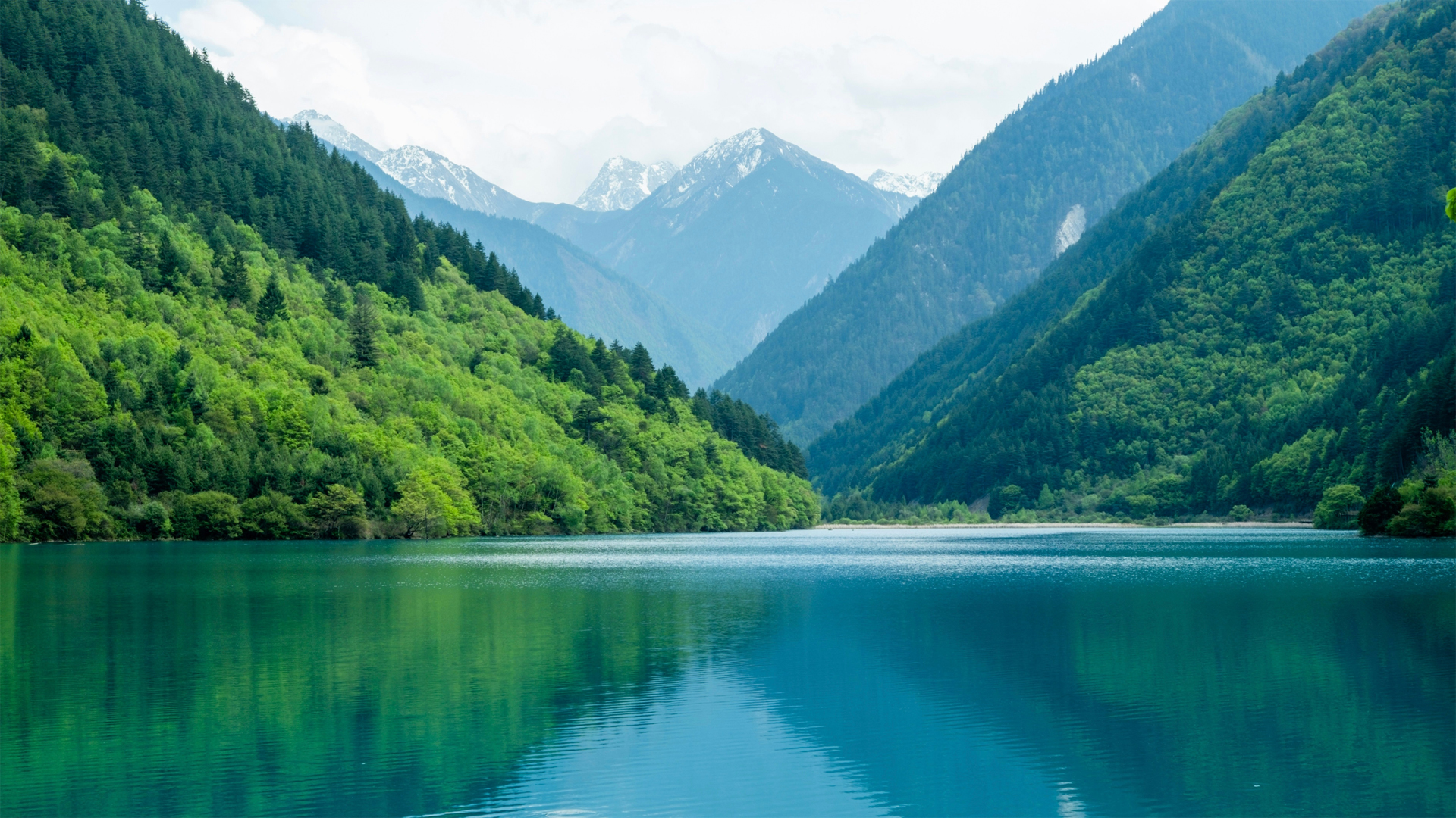 青山绿水 山川河流 自然风景桌面壁纸 护眼高清,第1张