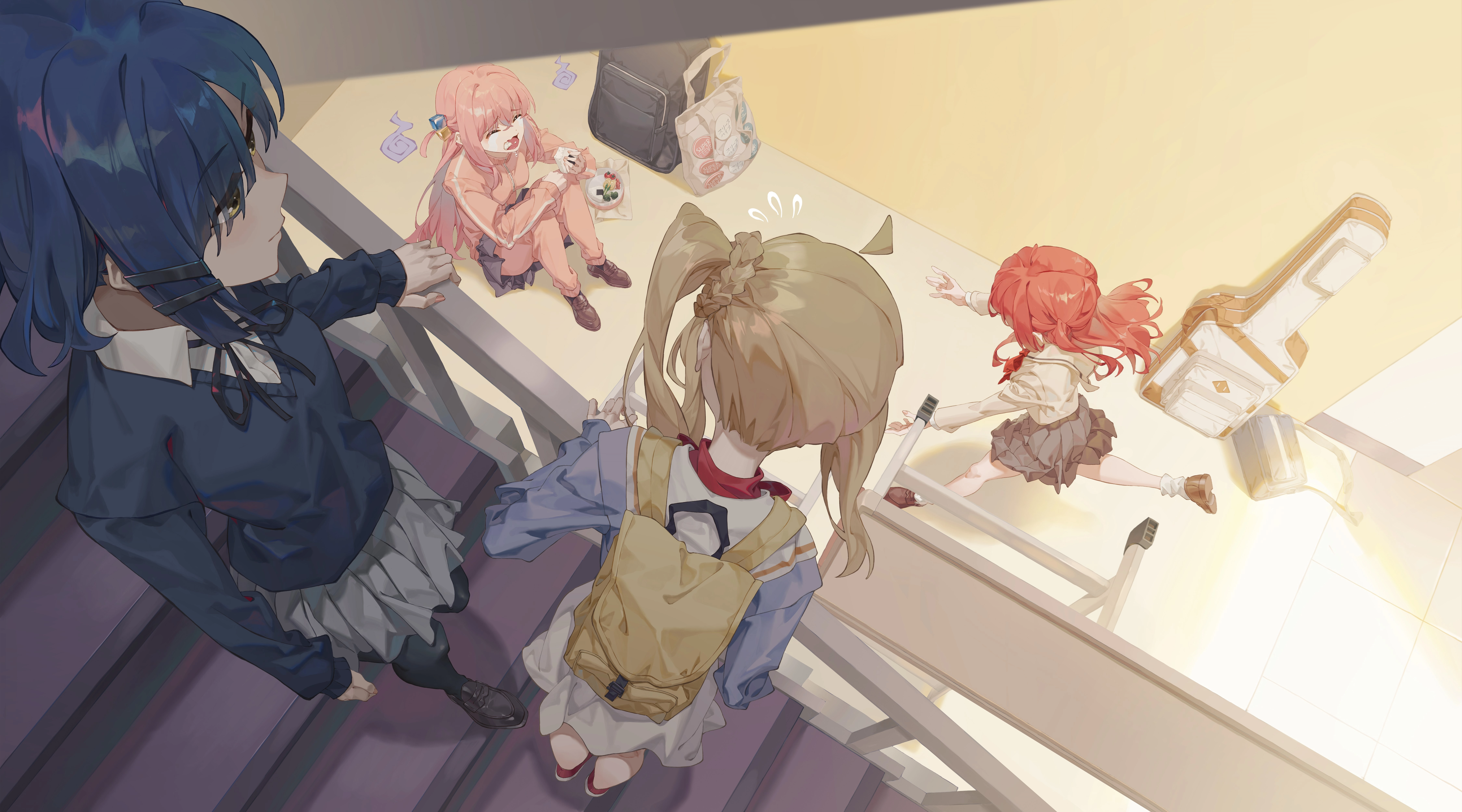 孤独摇滚 后藤独 伊地知虹夏 山田凉 喜多郁代 电脑壁纸,第1张