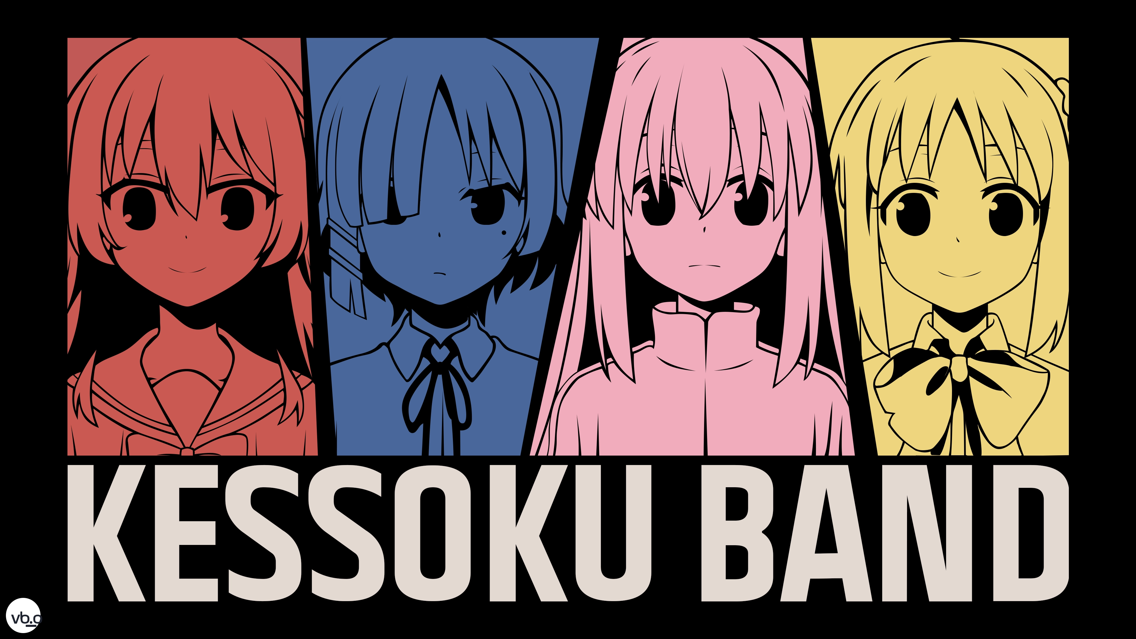 孤独摇滚 后藤独 伊地知虹夏 山田凉 喜多郁代 电脑壁纸,第1张