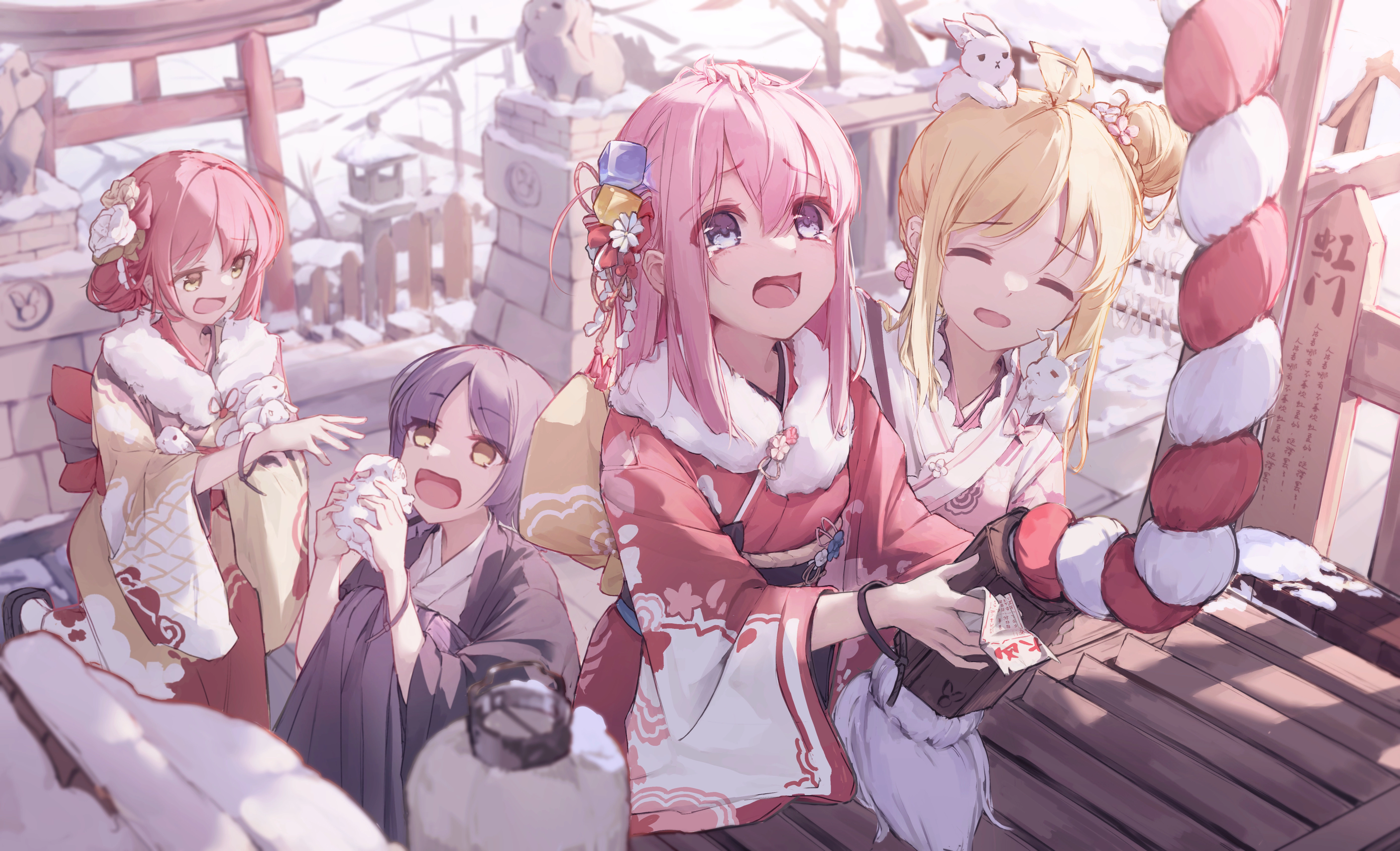 孤独摇滚 后藤独 伊地知虹夏 山田凉 喜多郁代 电脑壁纸,第1张