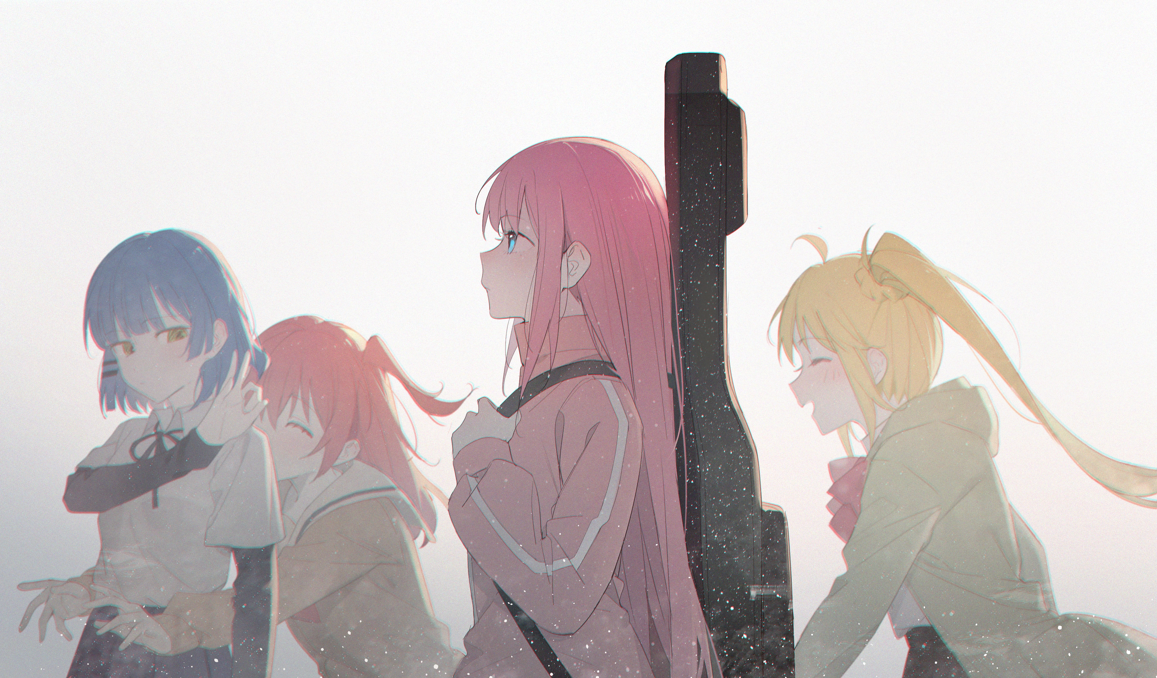 孤独摇滚 后藤独 伊地知虹夏 山田凉 喜多郁代 电脑壁纸,第1张