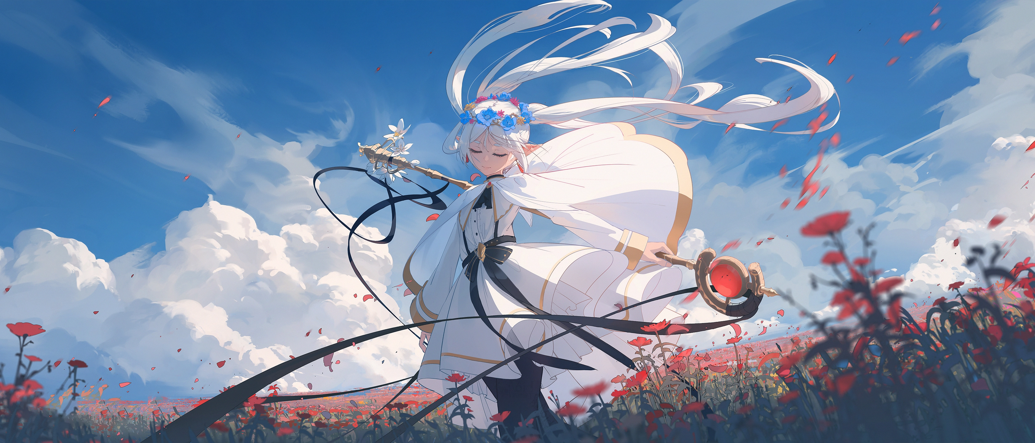 芙莉莲 菲伦 动漫动画 日漫电脑桌面壁纸,第1张