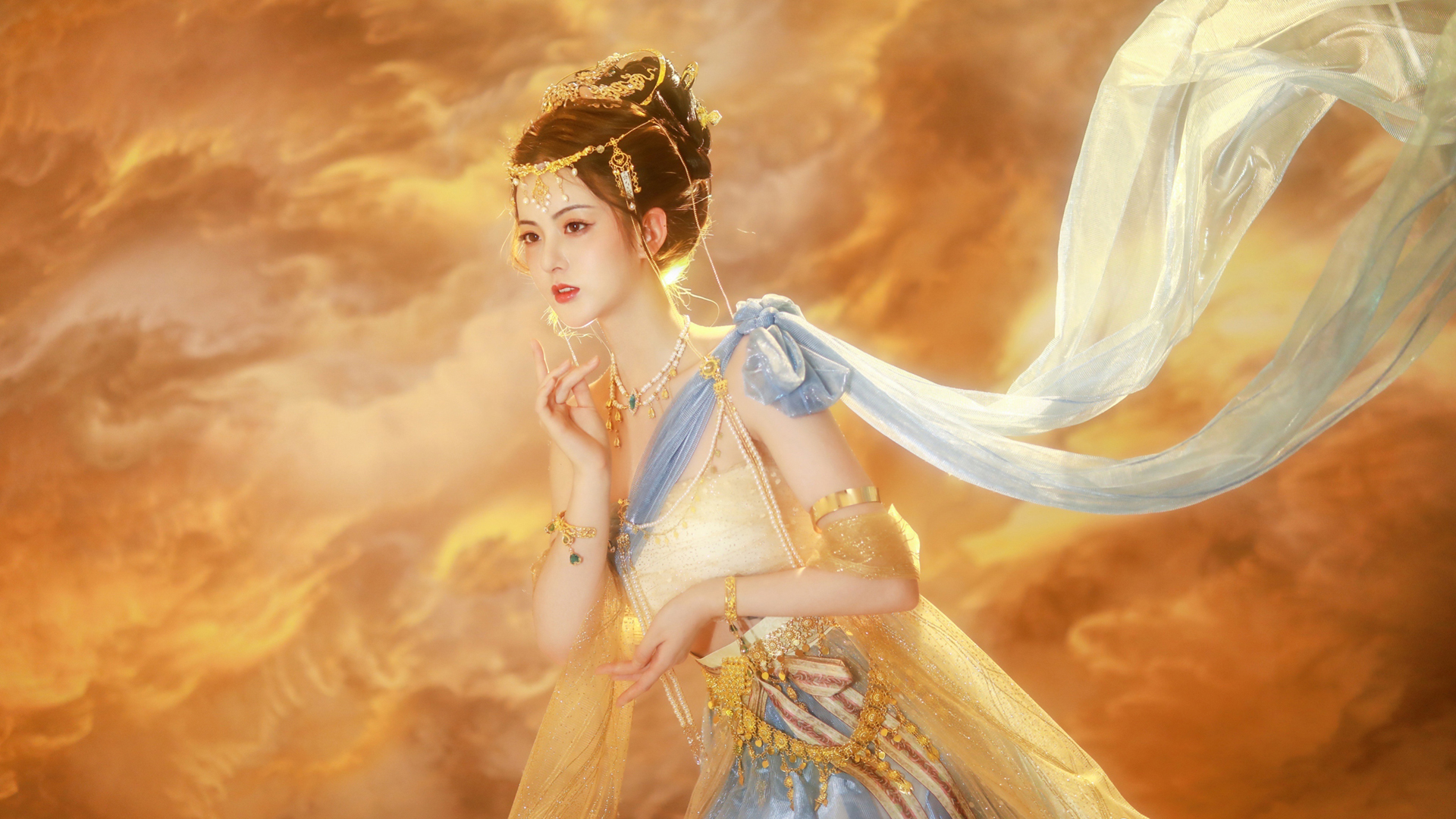 敦煌风美女高清壁纸,第1张