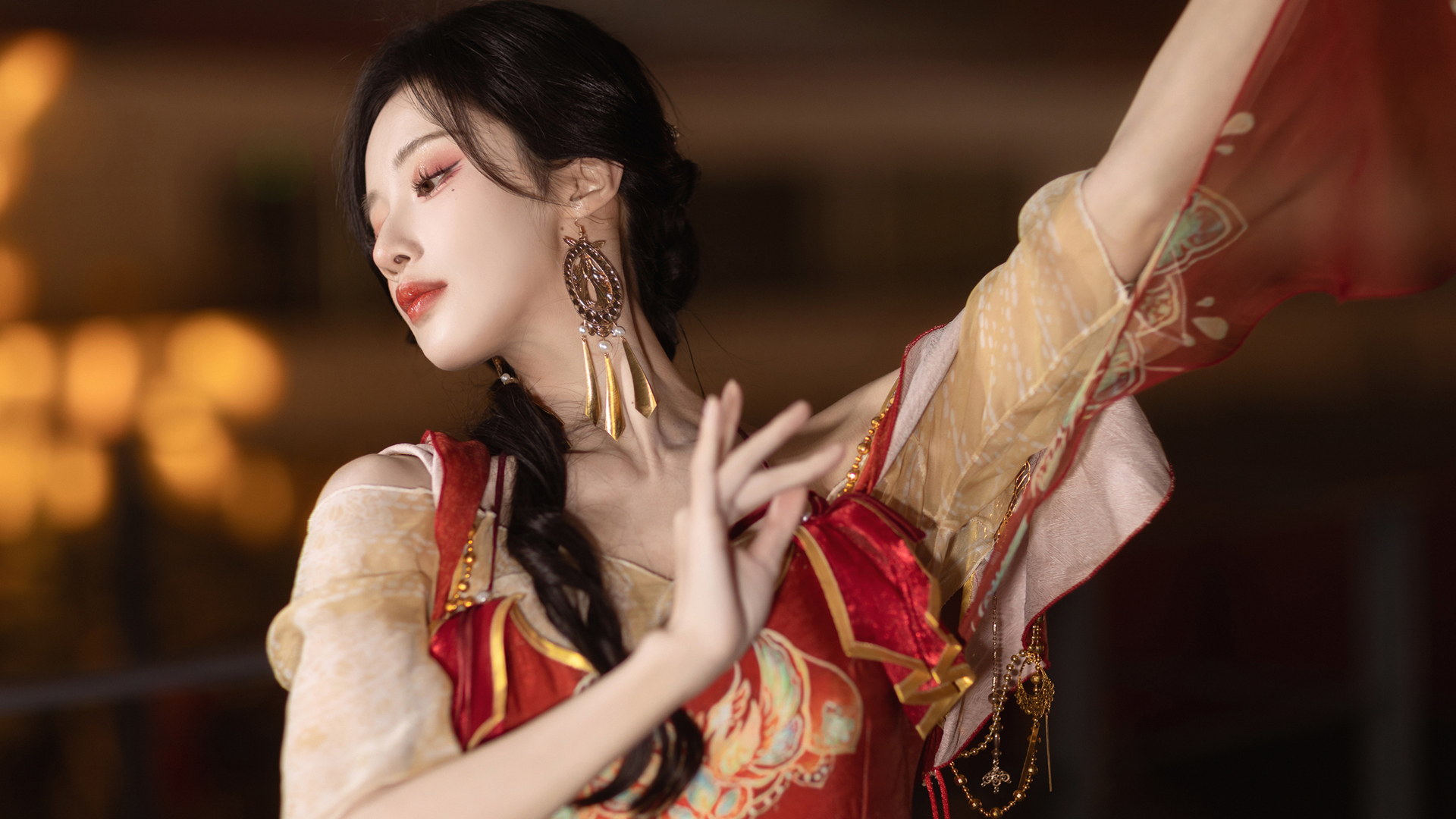 唯美 cosplay 逆水寒 古装 美女 壁纸,第1张