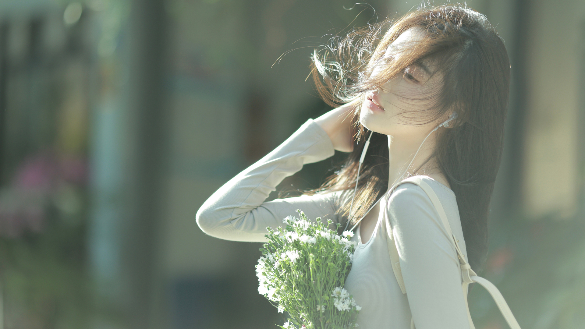自然 清新 清纯美女高清壁纸,第1张