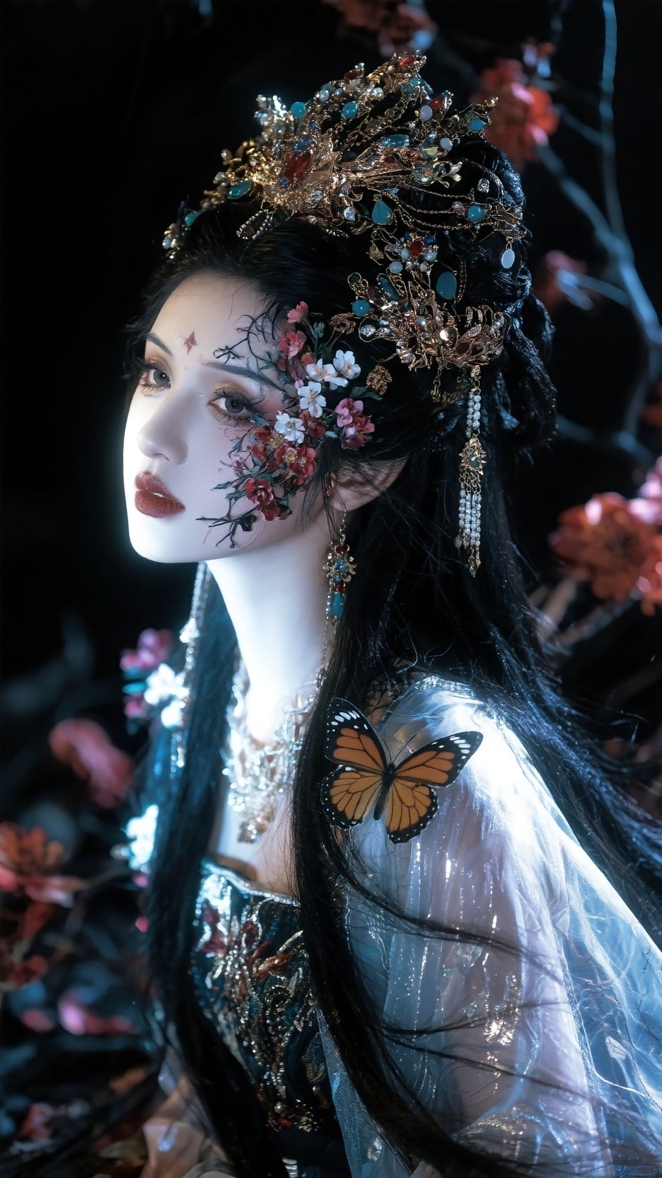 古装美女 高颜值 发簪 超高清手机壁纸图片,第1张