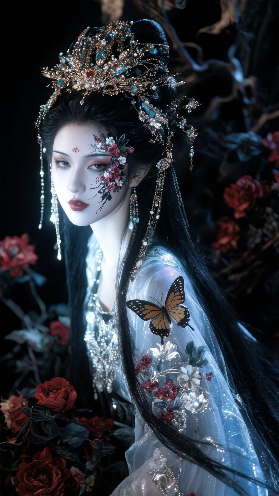 古装美女 高颜值 发簪 超高清手机壁纸图片,第2张