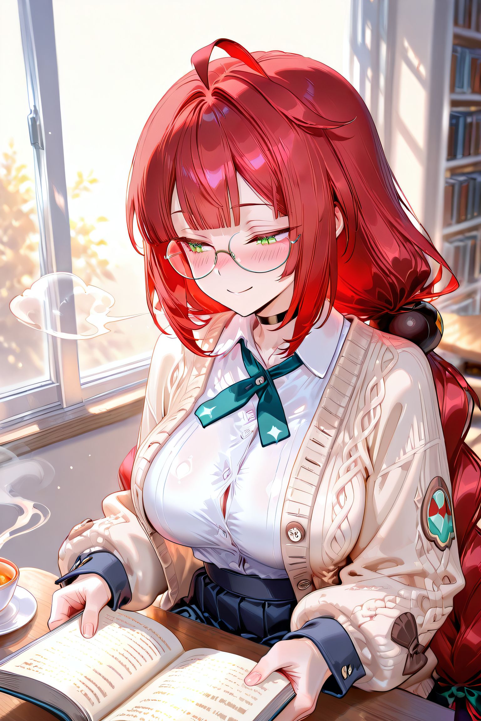 二次元游戏绝区零 美女 JK裙子 白丝袜,第3张