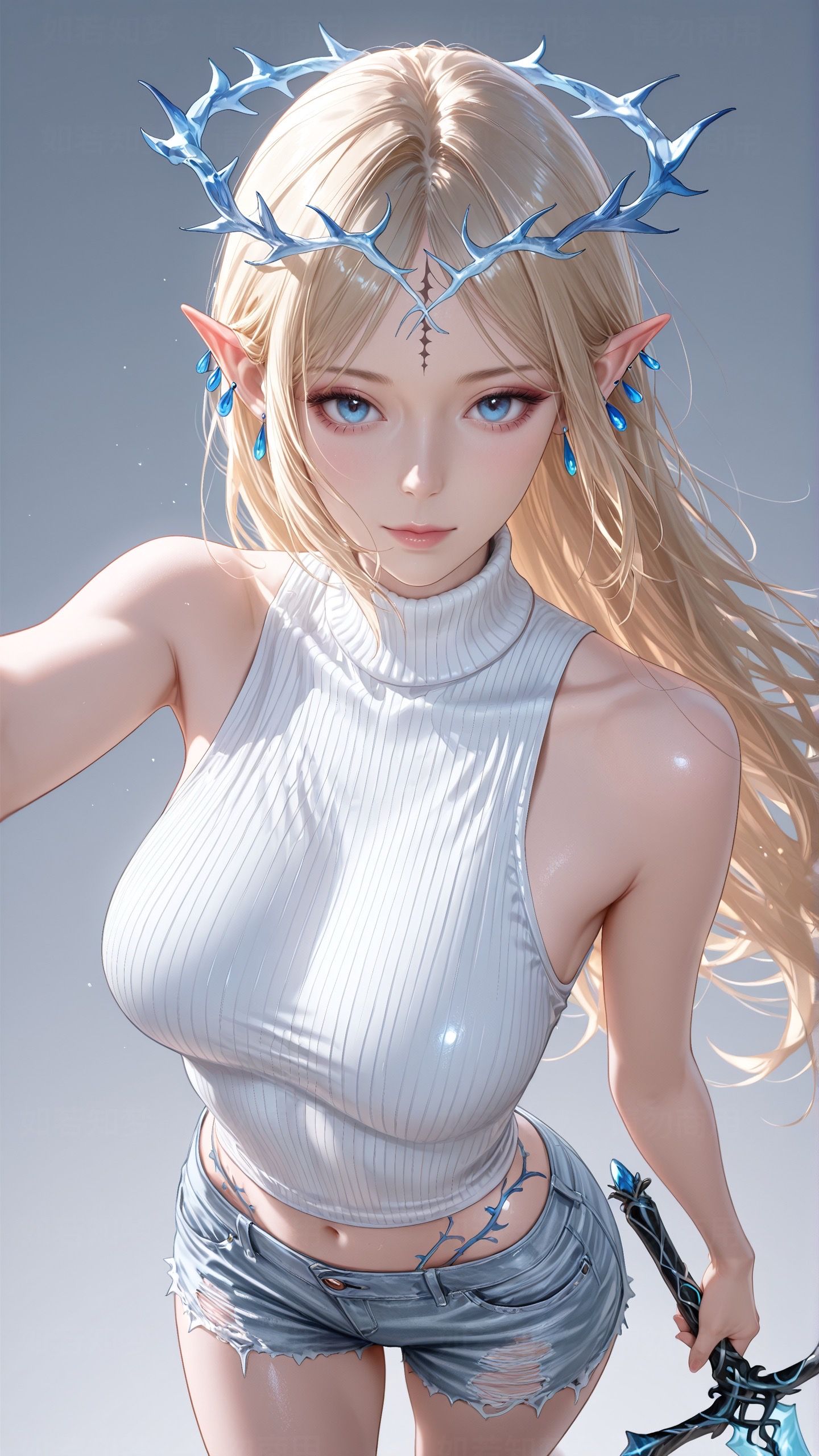 鸣潮 少女 剑 二次元壁纸 同人,第2张