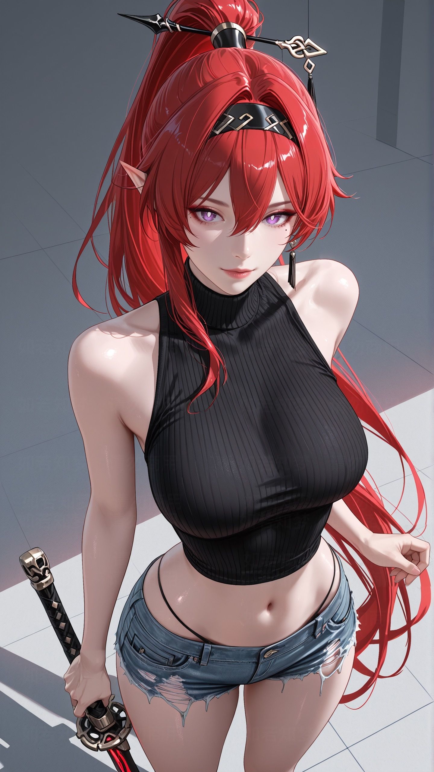 鸣潮 少女 剑 二次元壁纸 同人,第4张