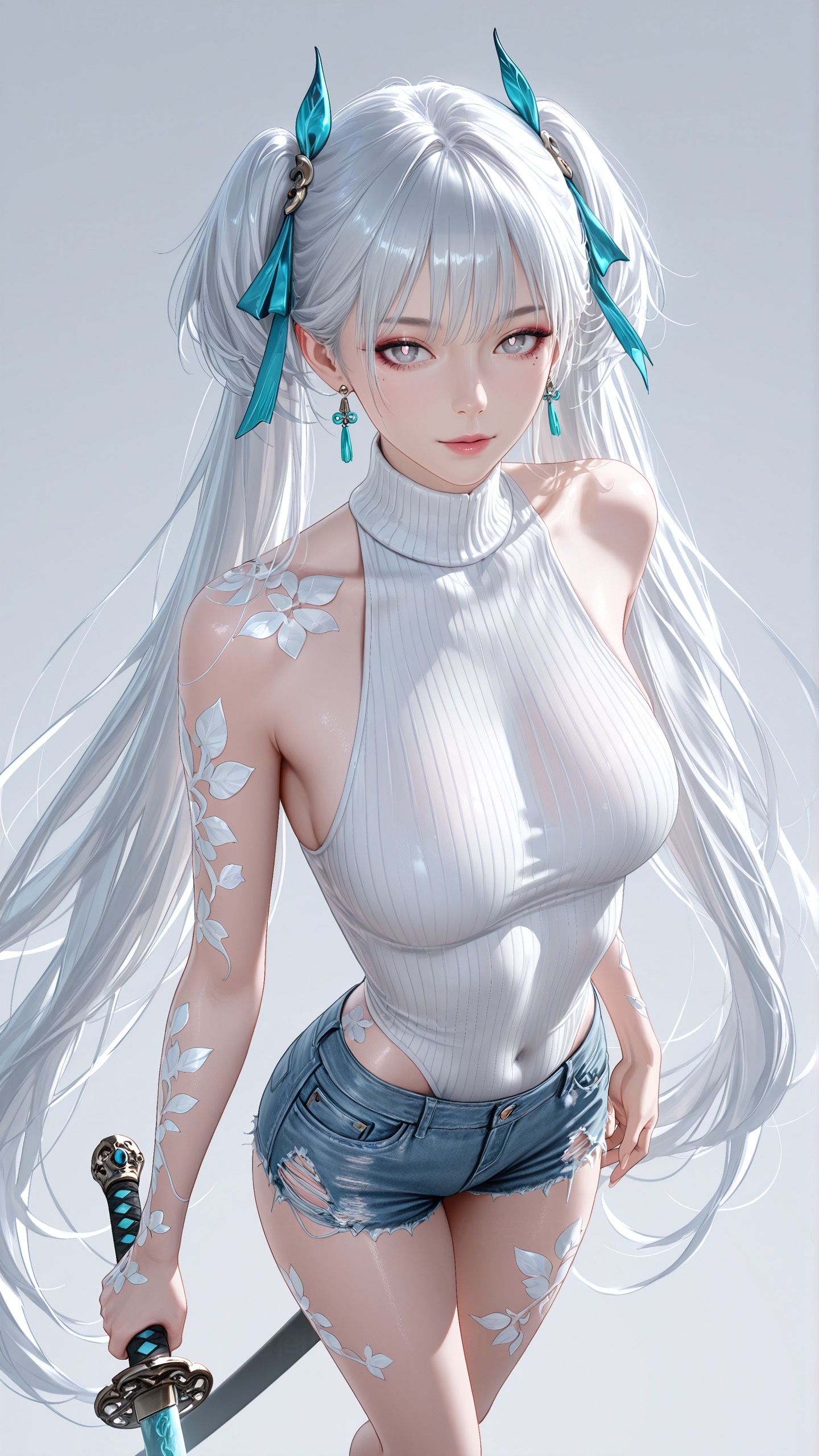 鸣潮 少女 剑 二次元壁纸 同人,第6张